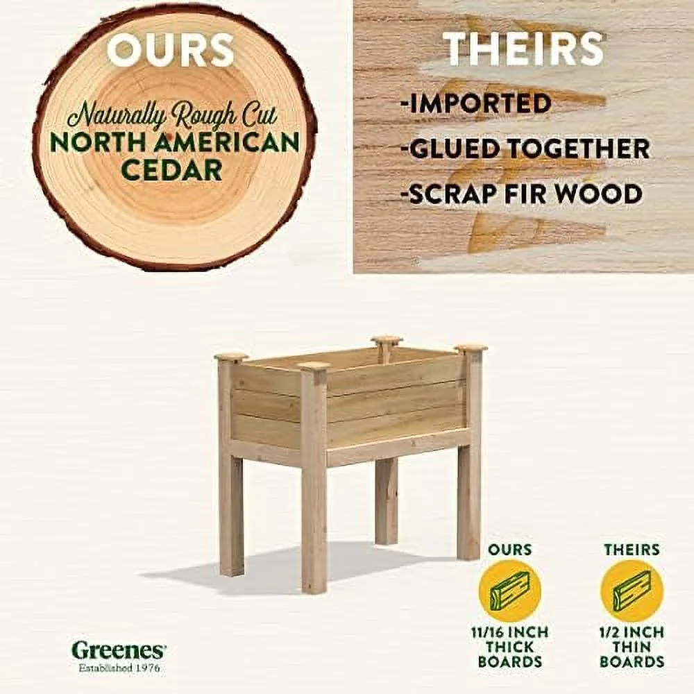 Original Cedar Elevated Garden Bed, 16