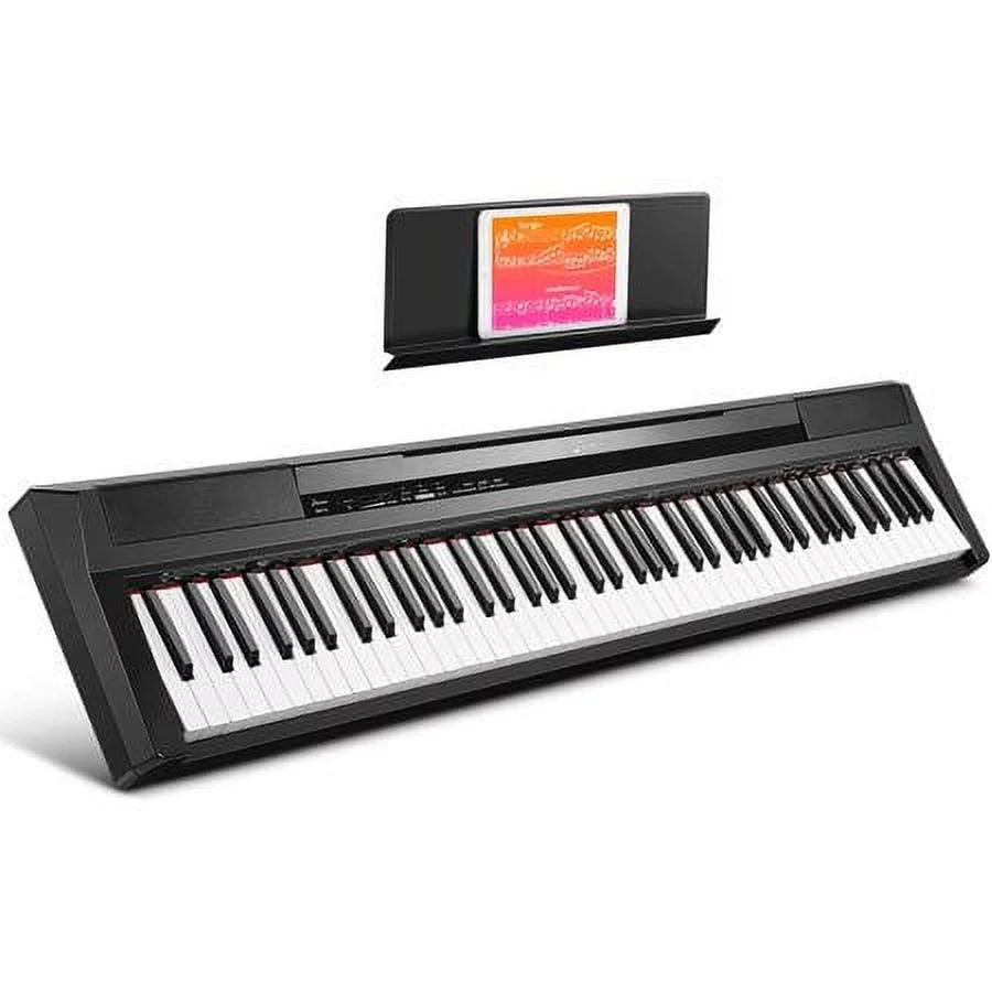 Donner Dep-10 Beginner Portable Digital Piano 88 Key  Semi-Weighted with 128 Polyphony and 8 Premium Tones Full Size Electric Keyboard