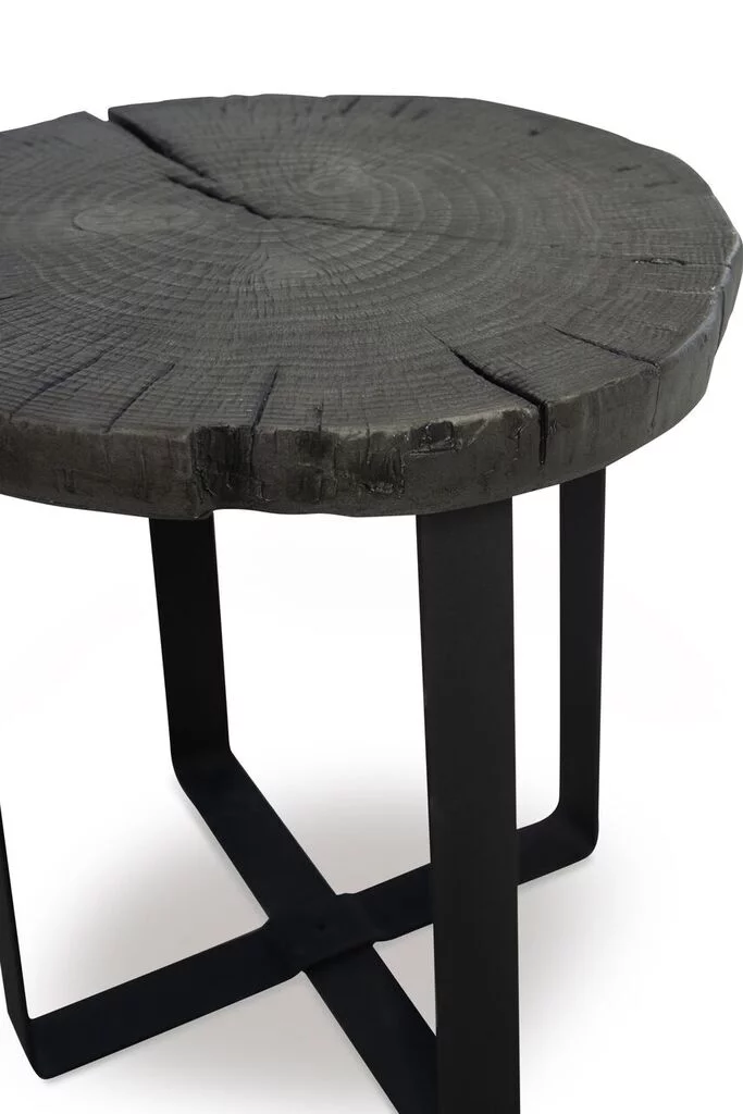 Powell Cypress Side Table - Grey