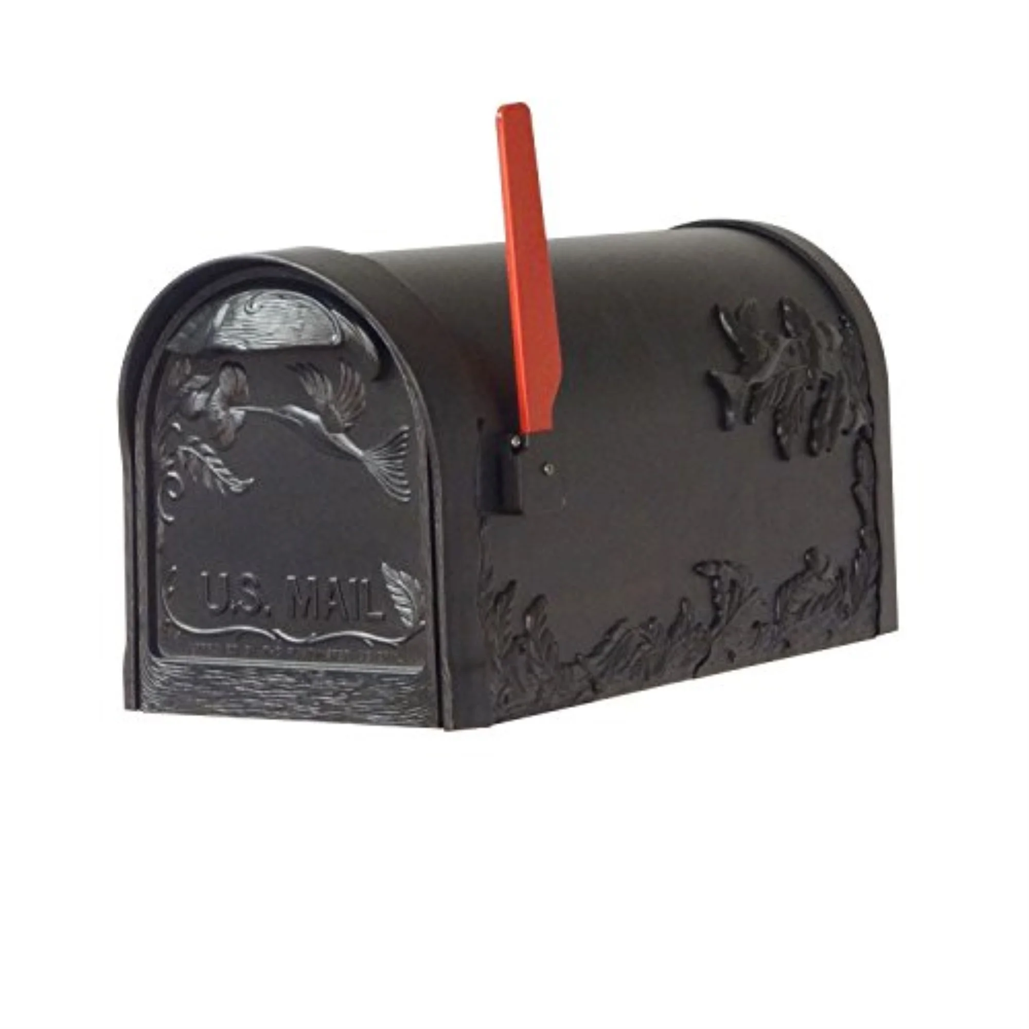 Special Lite Products Hummingbird Curbside Mailbox with Locking Insert and Springfield Mailbox Post