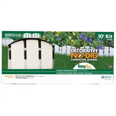 Westlake Dimex 3600WT-10-6 10 Foot White Landscape Edging Kit