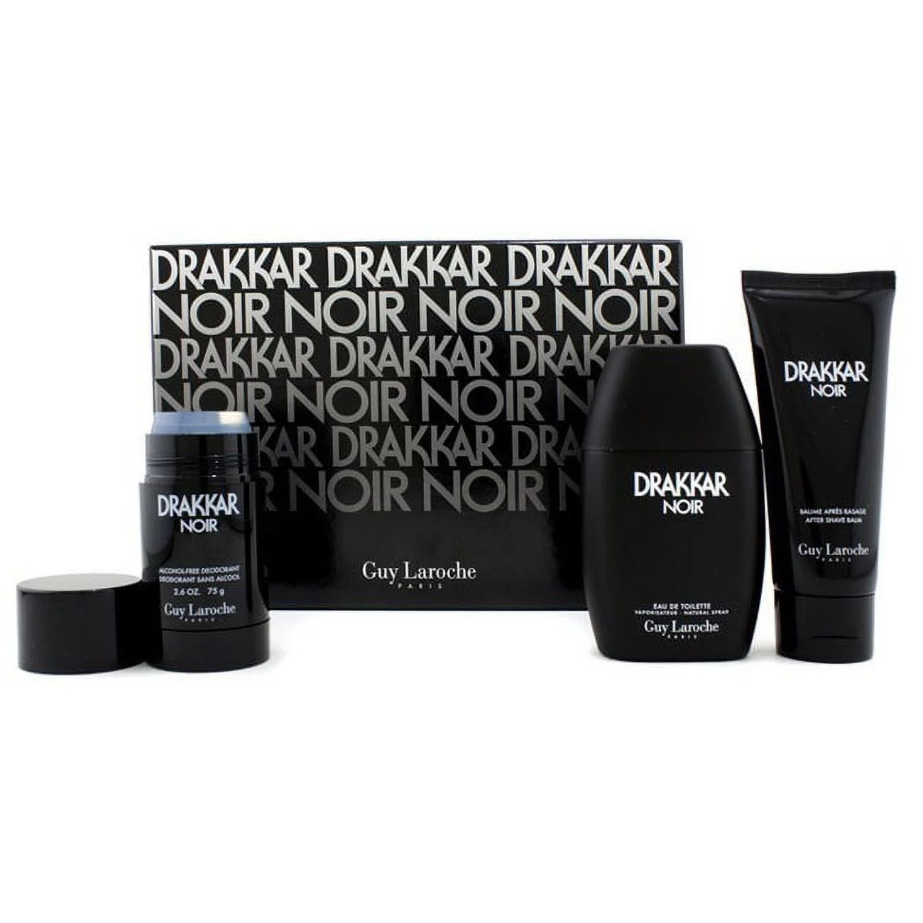 DRAKKAR NOIR by Guy Laroche Gift Set -- 3.4 oz Eau De Toilet