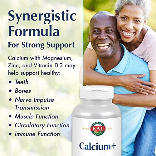 KAL Calcium Plus Tablets, 1000 mg, 200 Count