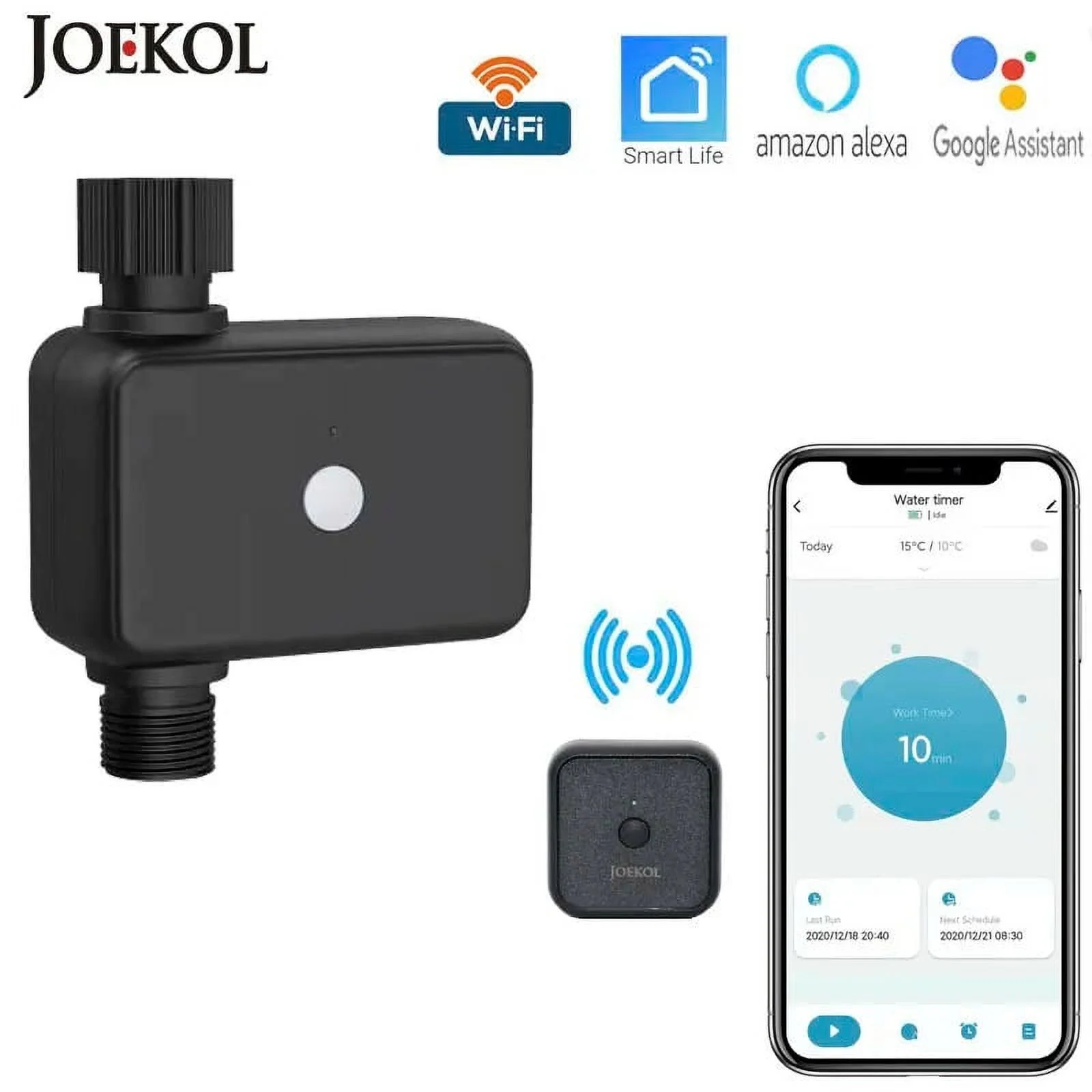 Tuya Smart Garden Watering Timer Wifi Automatic Drip Irrigation Controller Smart Water Valve Garden Automatic Watering System Flow meter