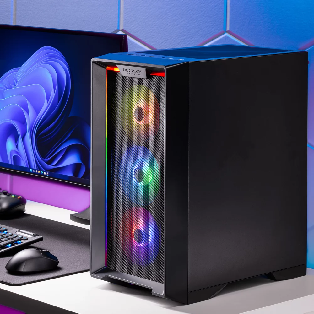 Skytech Nebula Gaming PC, AMD Ryzen 7 5700X, NVIDIA Rtx 3060, 1TB SSD, 16GB Ram, Windows 11
