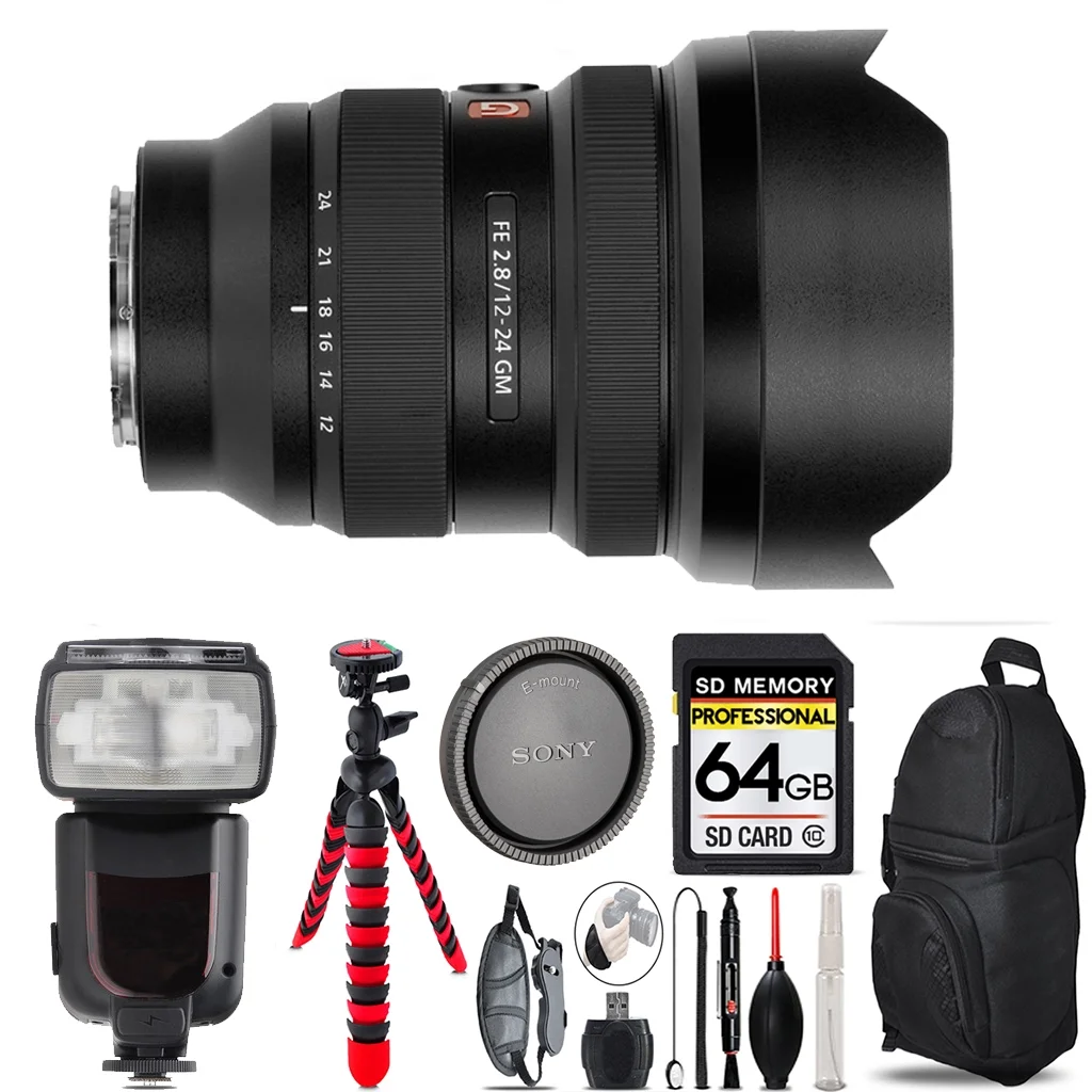 Sony FE 12-24mm f/2.8 GM Lens - 64GB Accessory Kit