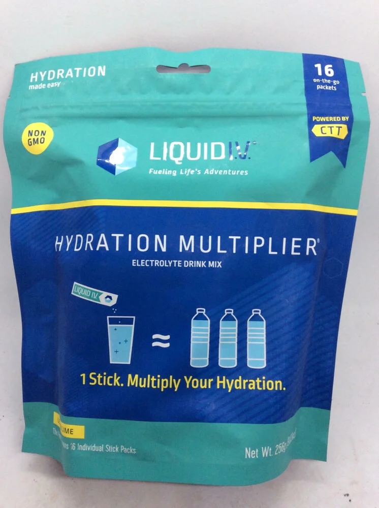 Liquid Iv, Lemon Lime Hydration Pouch, 0.56 Ounce (Pack of 16)