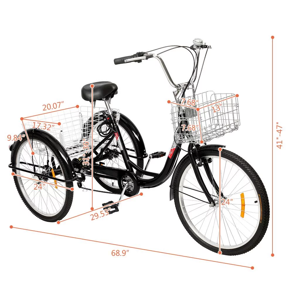 UBesGoo Adult Tricycle 24