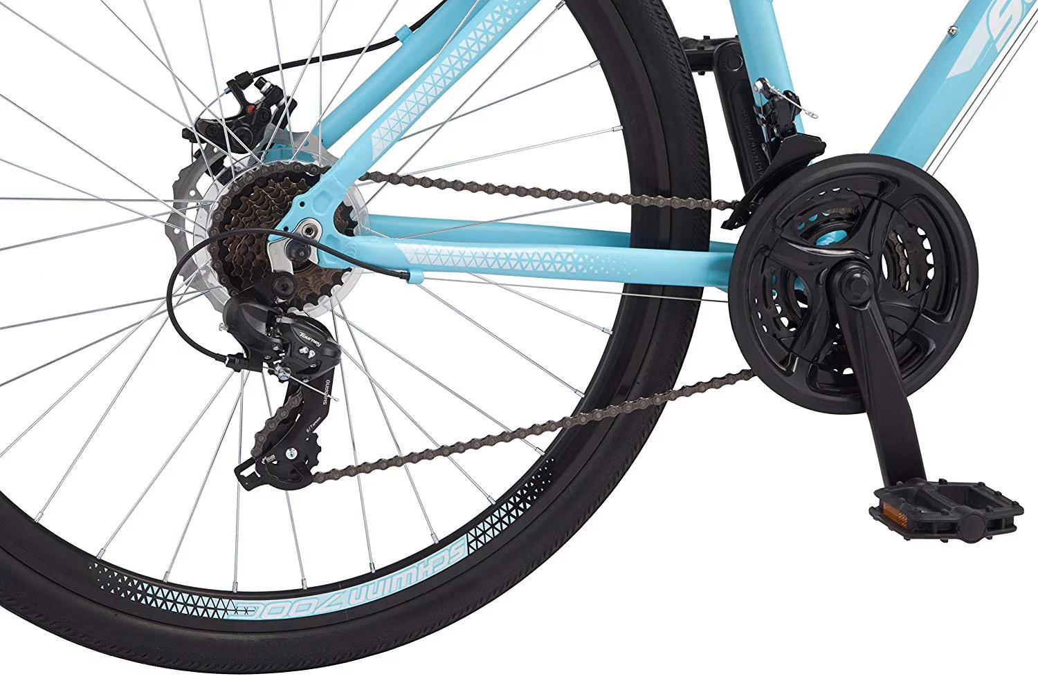 Schwinn GTX 2 Bicycle 700 C, Women's Cross-Commuter, Light Blue