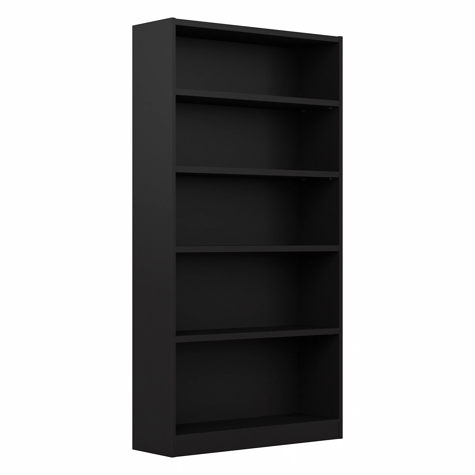 Bush Furniture Universal 5 Shelf Bookcase in Classic Black