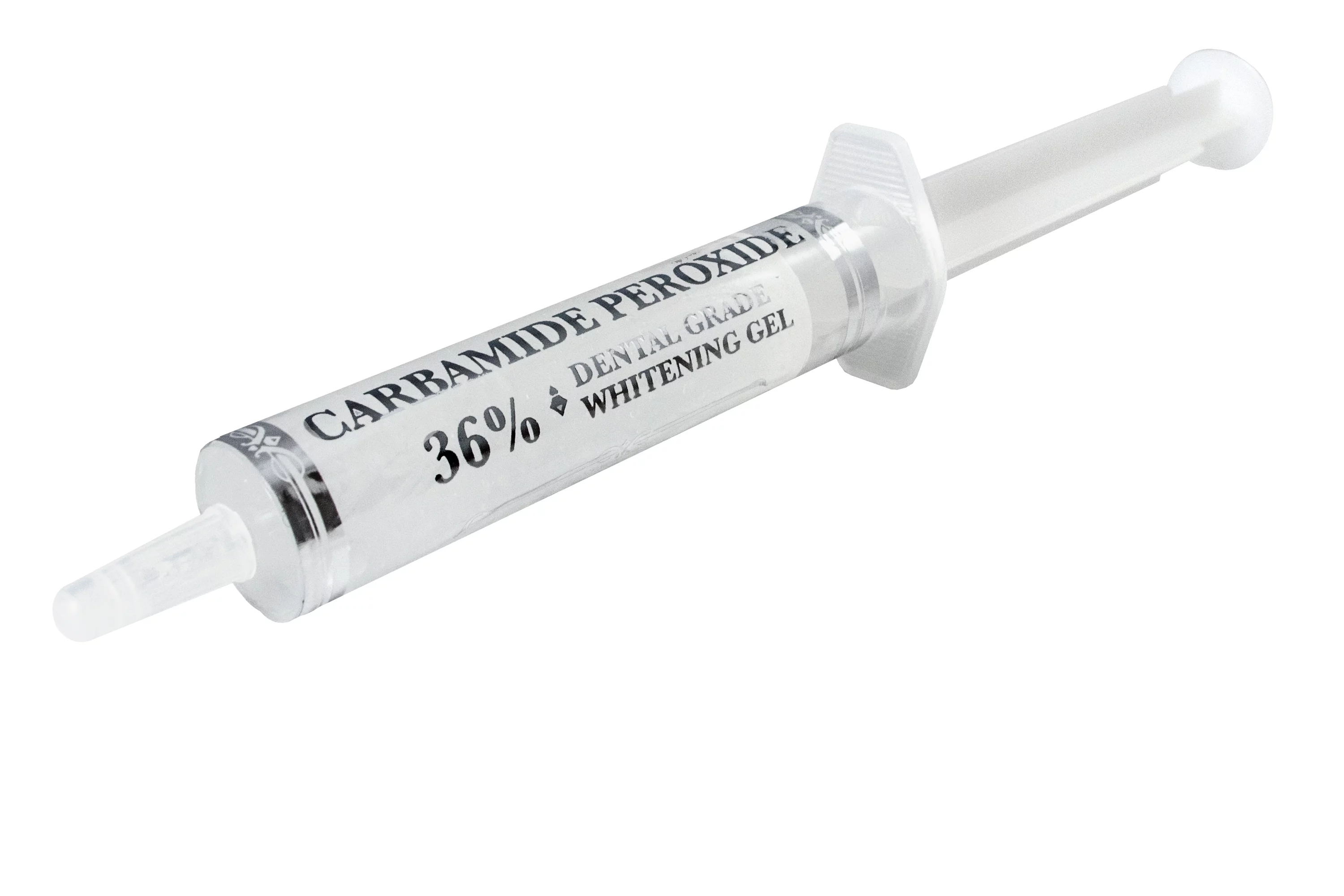 Pristine White Whitening Gel Kit, minty menthol flavor, 10ml 36% Carbamide Peroxide & 3 ml Syringes Trays with Case & Blue Led.