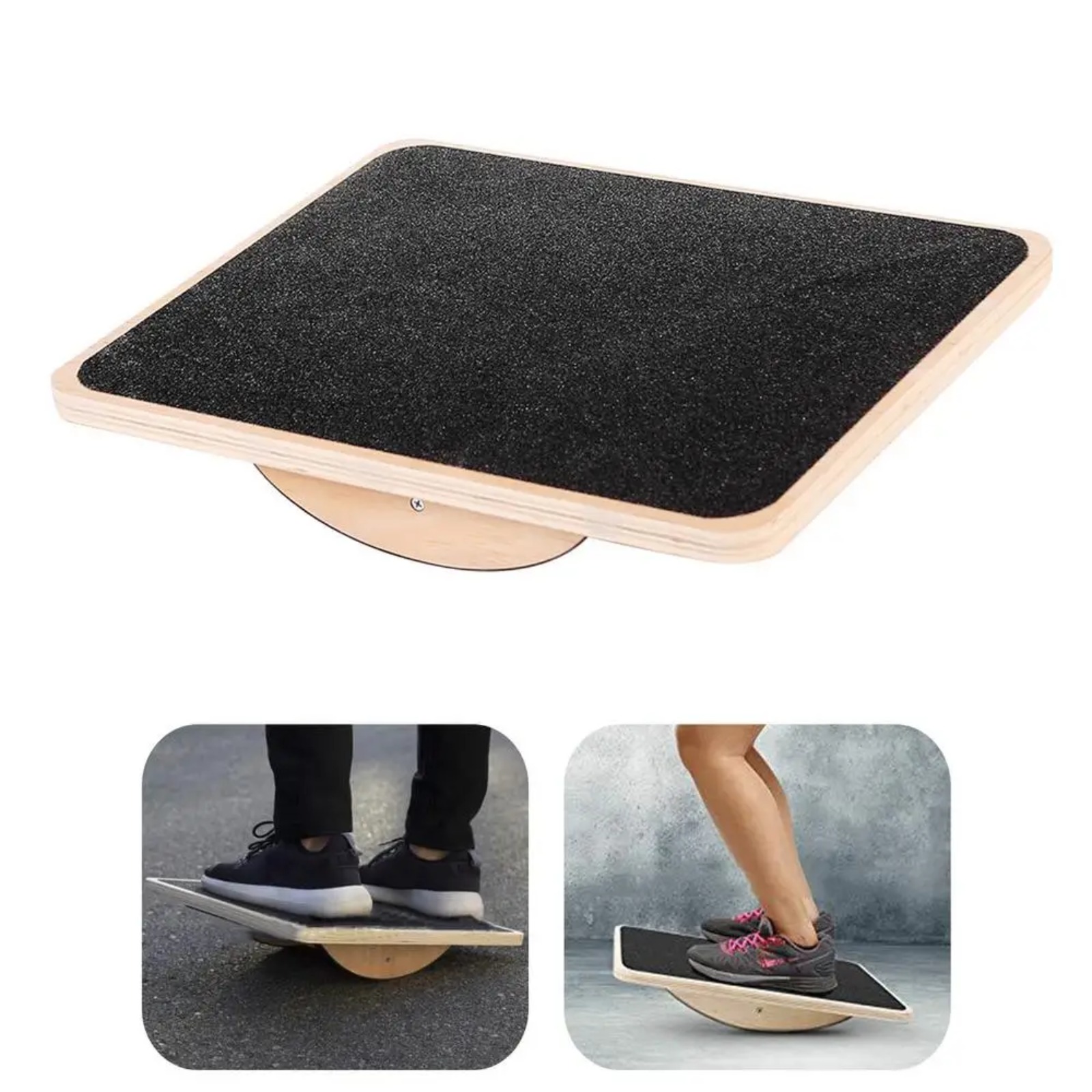 1pcs Professional Wooden Balance Board Balancing Rocking Board Level Training Balance Gym Exercise Fitness Equipments