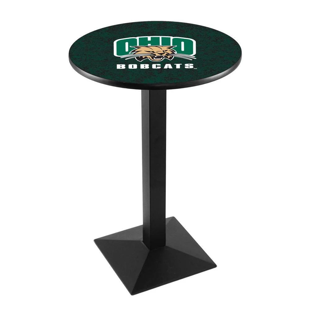Ohio University Pub Table in Black (36 in. Dia. x 42 in. H (59 lbs.))