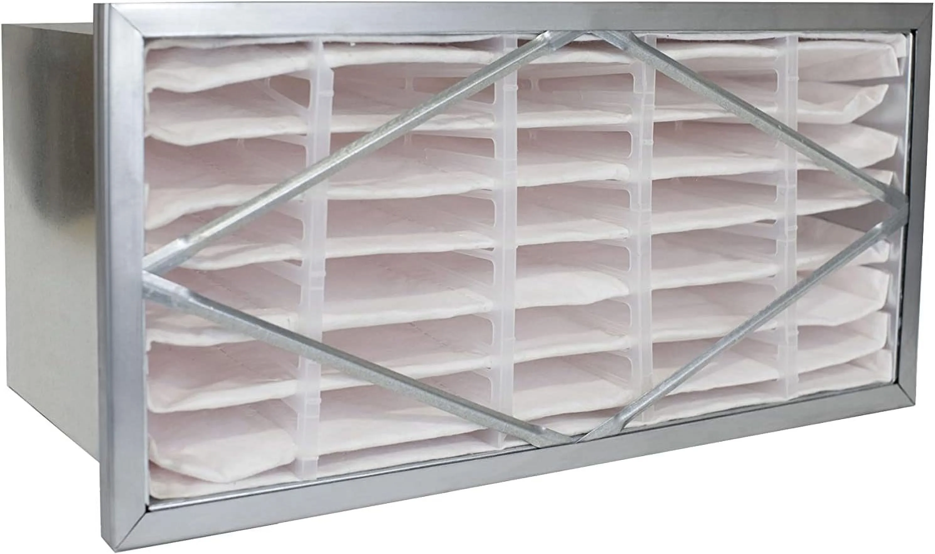 Filterbuy 12x24x12 Air Filter MERV 13, Header Rigid Cell Filters HVAC Replacement (1-Pack)