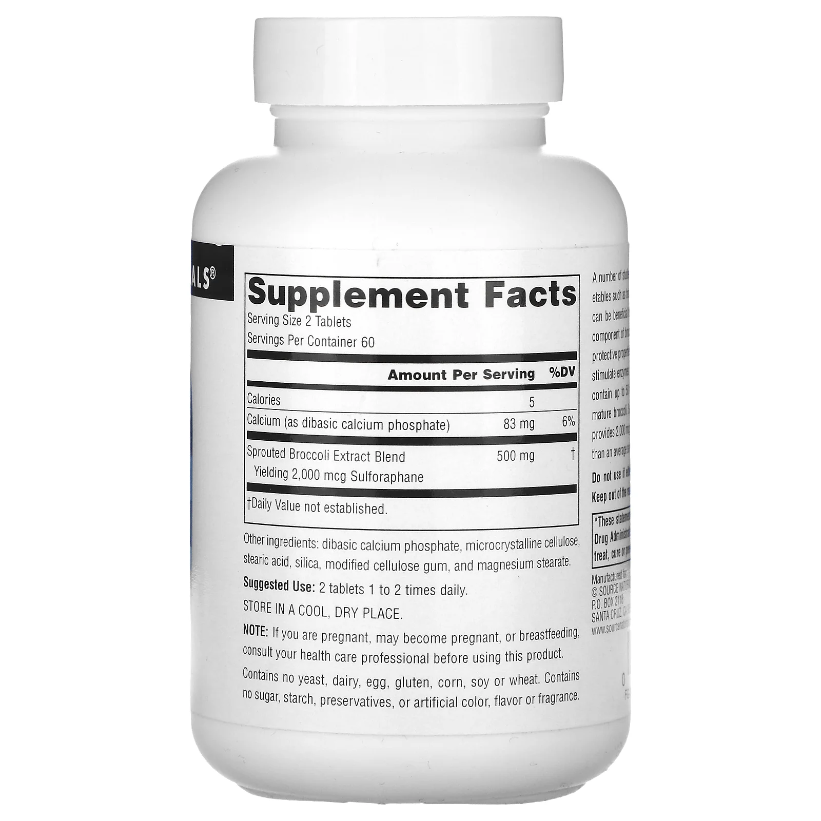 Source Naturals, Inc. Broccoli Sprouts Extract 250 mg 120 Tablet