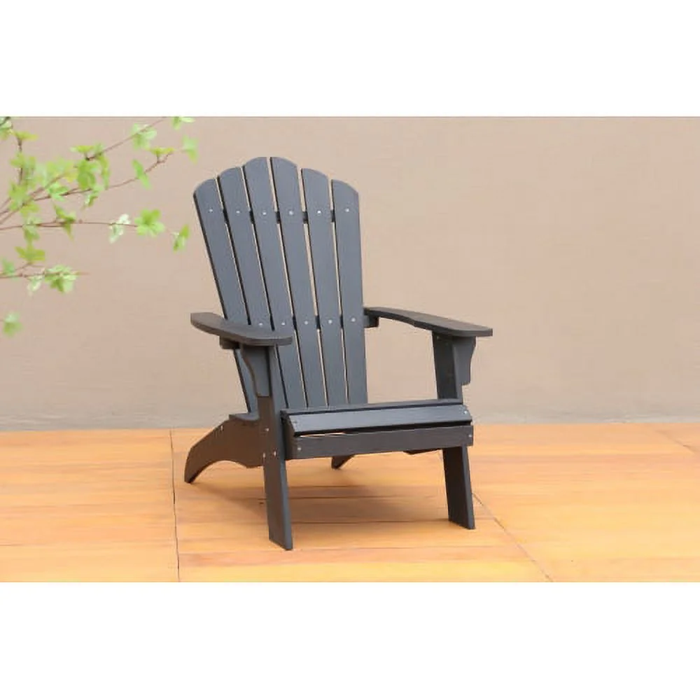 Polystyrene Adirondack Chair - Black