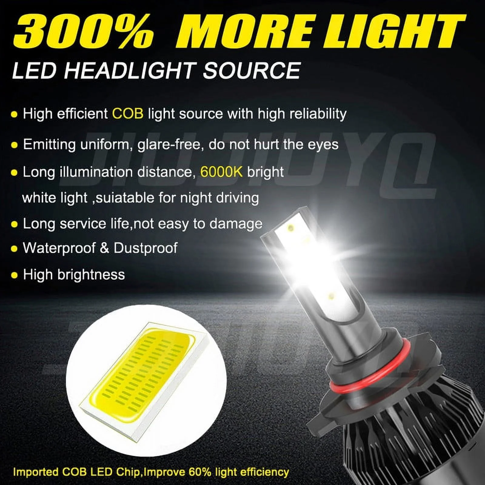 For 2017-2018 Toyota Corolla 9005 High Beam and H11 Low Beam Plug & Play 14000LM 6000K, 4 Bulbs