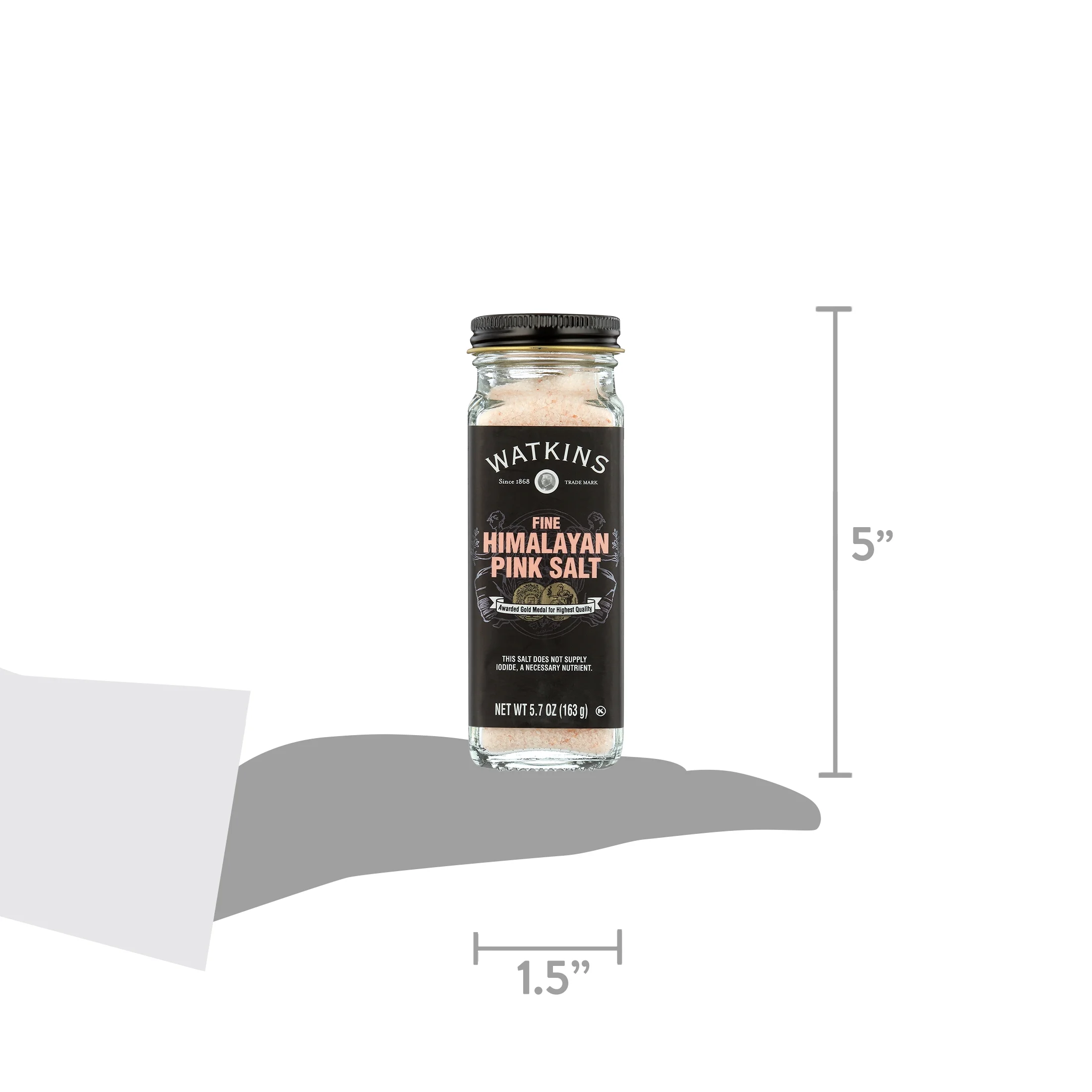 Watkins Inc. Fine Himalayan Pink Salt 5.7 oz Jar (Fish-Free)