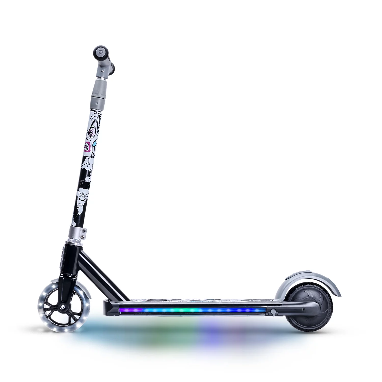 Jetson Disney Villains Kids' Electric Scooter| 7 Miles Per Hour | 4 Miles Max Range | 60-Watt Motor |Light-Up Deck |Height-Adjustable Handlebar | Ages 8+
