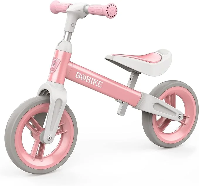 Open Box Bobike Toddler Balance Bike Toys 1 to 4 Year Old Adjustable Seat LJ-AS108 - PINK
