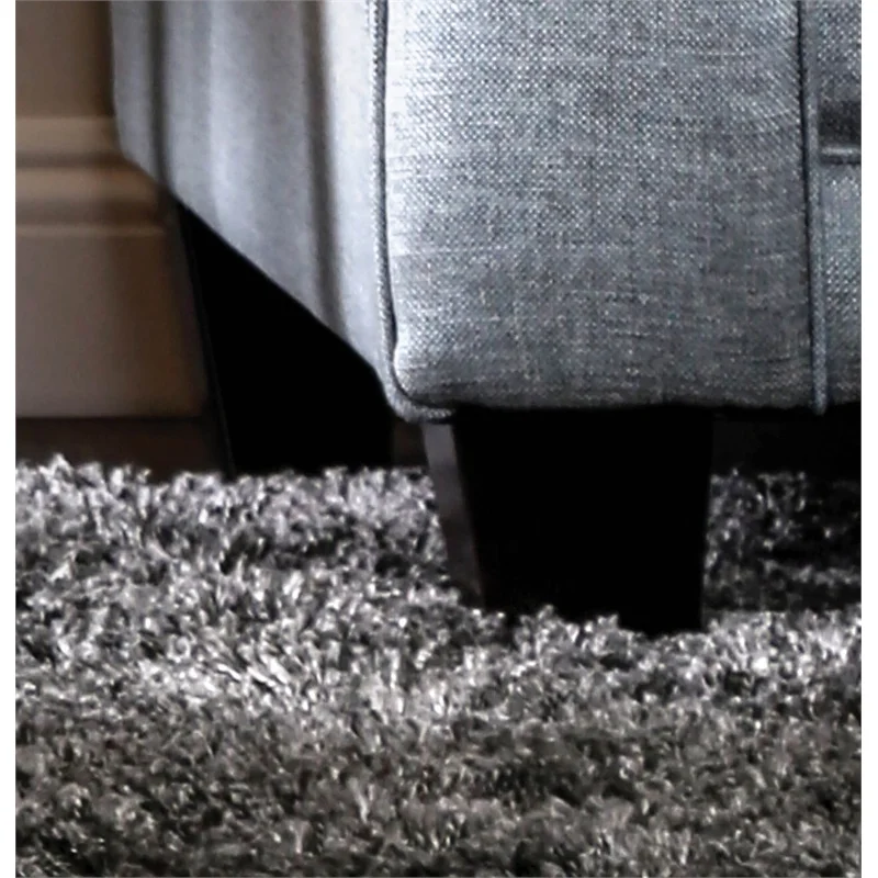 Furniture of America Joyce Transitional Fabric 2-Piece Sofa Set in Blue Gray