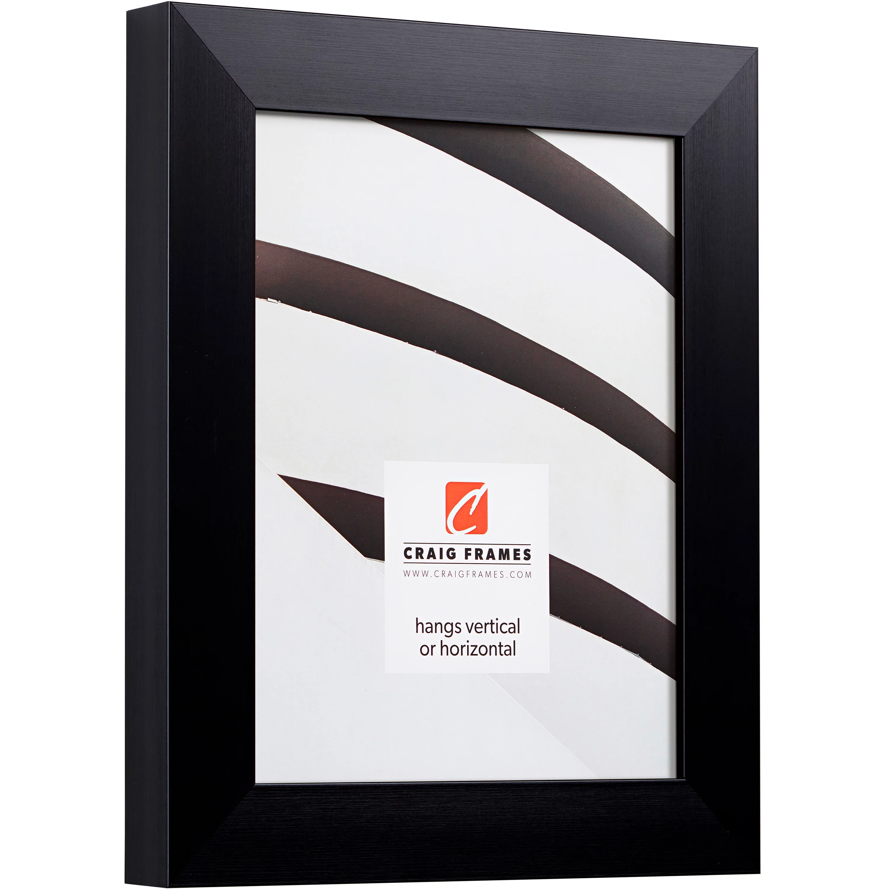 Craig Frames Modern Aesthetics 150, 8.5x11 inch Picture Frame, Black, Set of 4