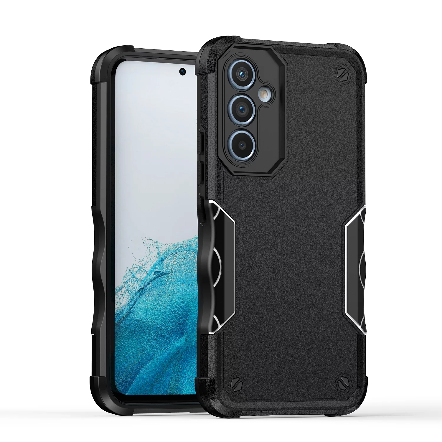 ELEHOLD Heavy Duty Case for Samsung Galaxy A54 5G Military Grade Drop Protection Shockproof Rugged Protective Armor Case,Black
