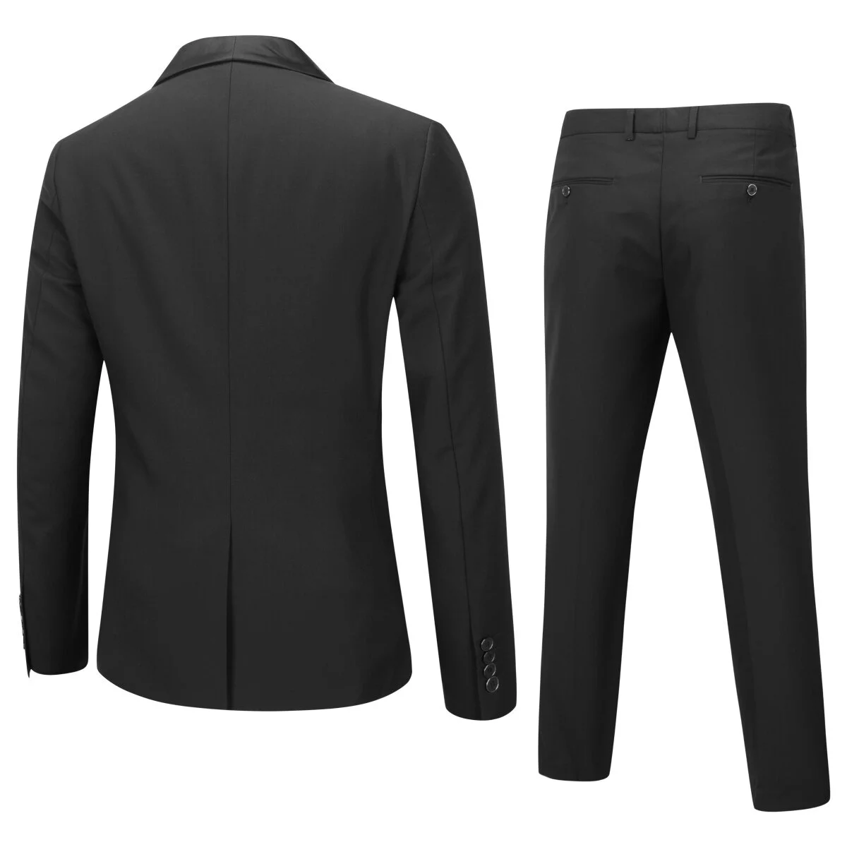 Cloudstyle Mens 2 Piece Solid Suit Party Dress Jacket Slim 2 Button Blazer Pants