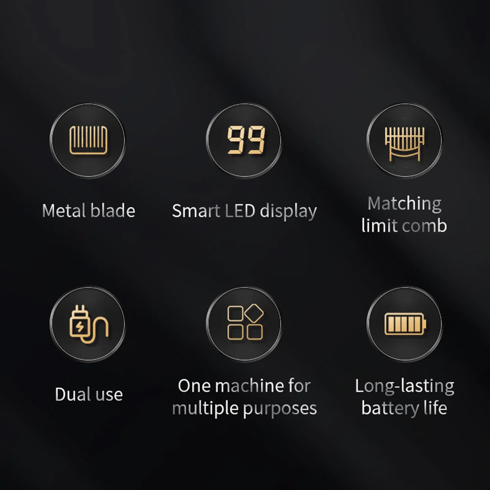 Walmeck Men's Electric Hair Clipper, 7,IN,1 Haircut and Body Trimming Kit with Engraving Cutter Guide Combs