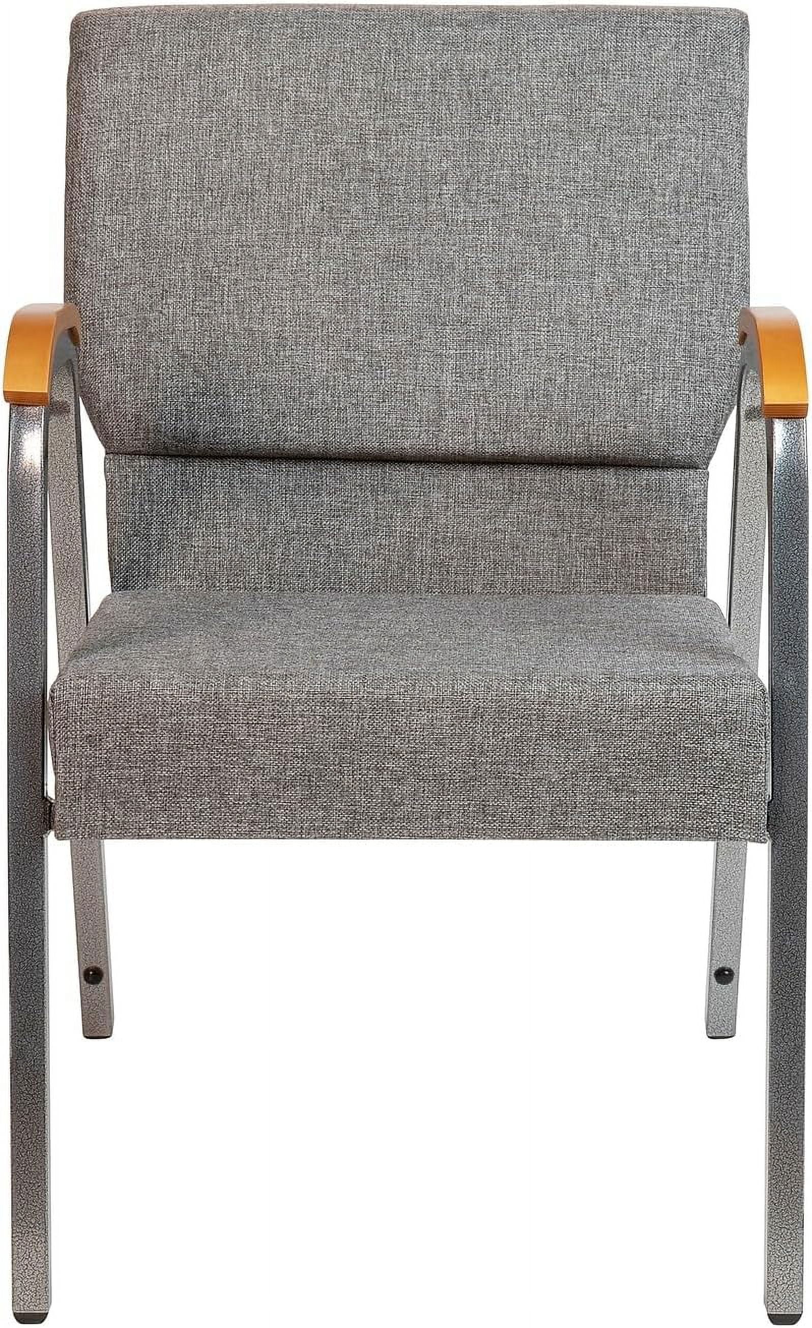 OUWI HERCULES Series Church Chair - Gray Fabric - Stackable - 21