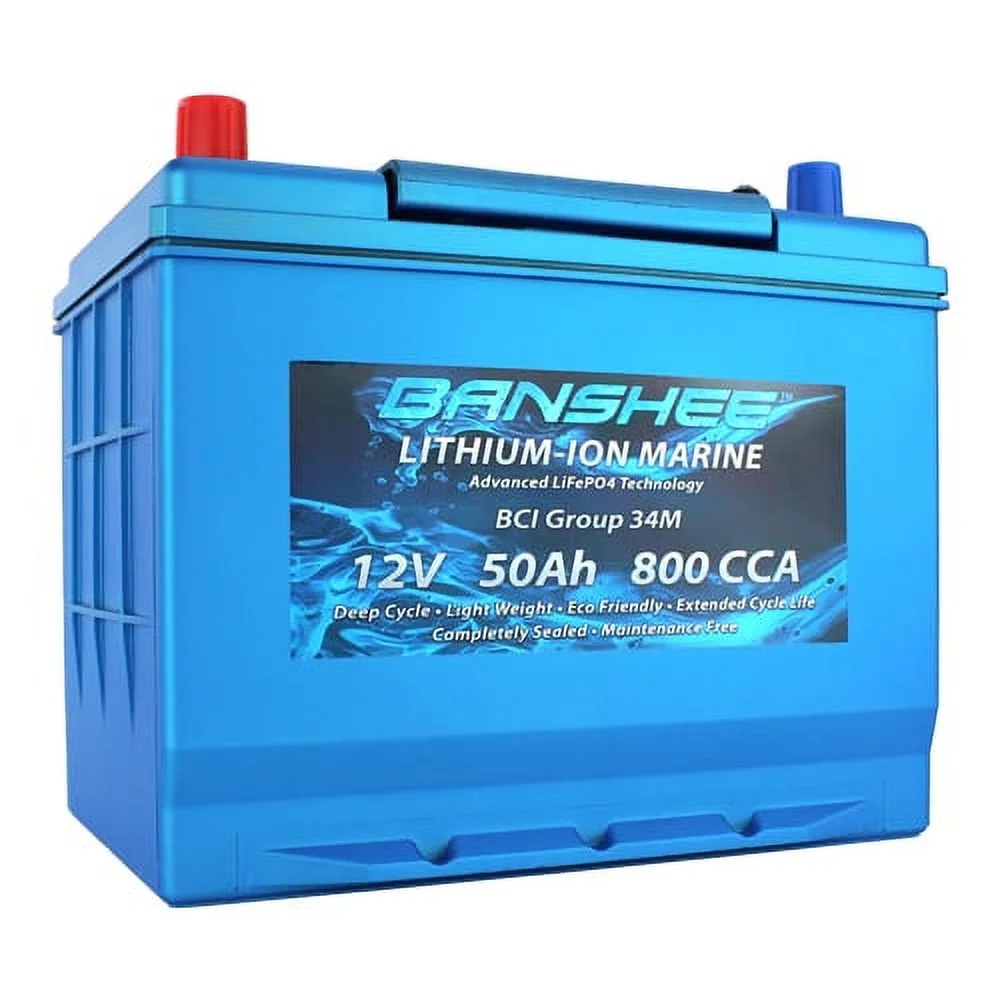 Banshee 24V 50Ah Marine Lithium Battery Kit