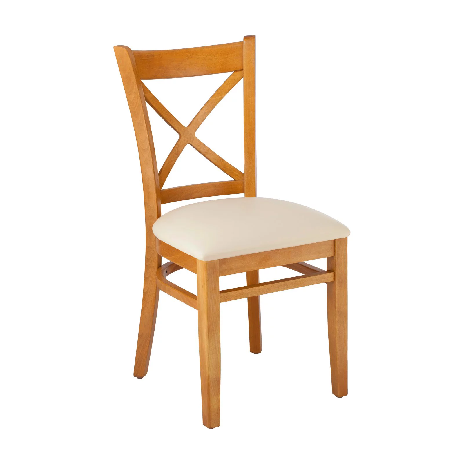 Cross Back Side Chair in Cherry (Set of 2)