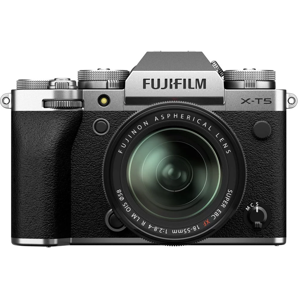 Fujifilm X-T5 Mirrorless Digital Camera with 18-55mm Lens (Silver, 16783111) Bundle with Sony 64GB SF-M UHS-II Memory Card + Corel Editing Software + Graduated Color Filters + Large Camera Bag + More