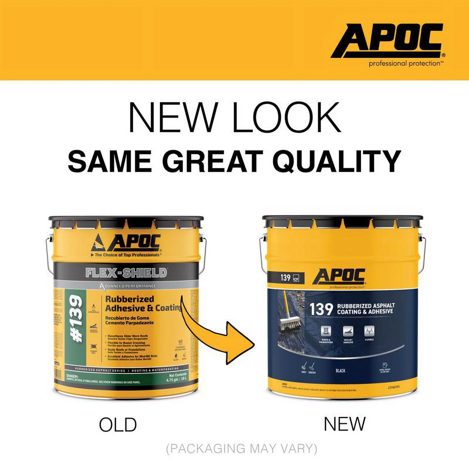 APOC  Roof & Foundation Coating, Black - 5 gal