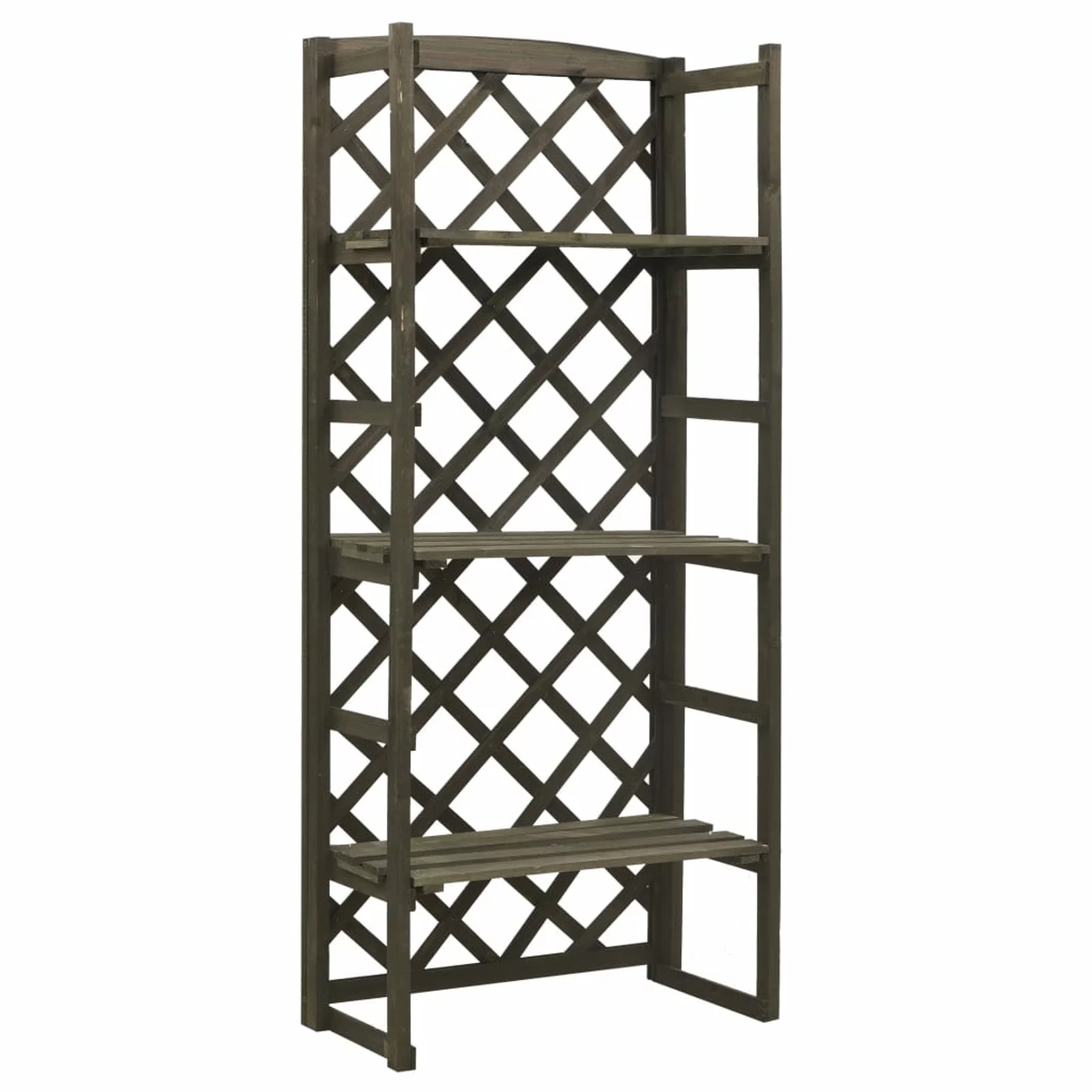Plant Stand with Trellis Gray 23.6