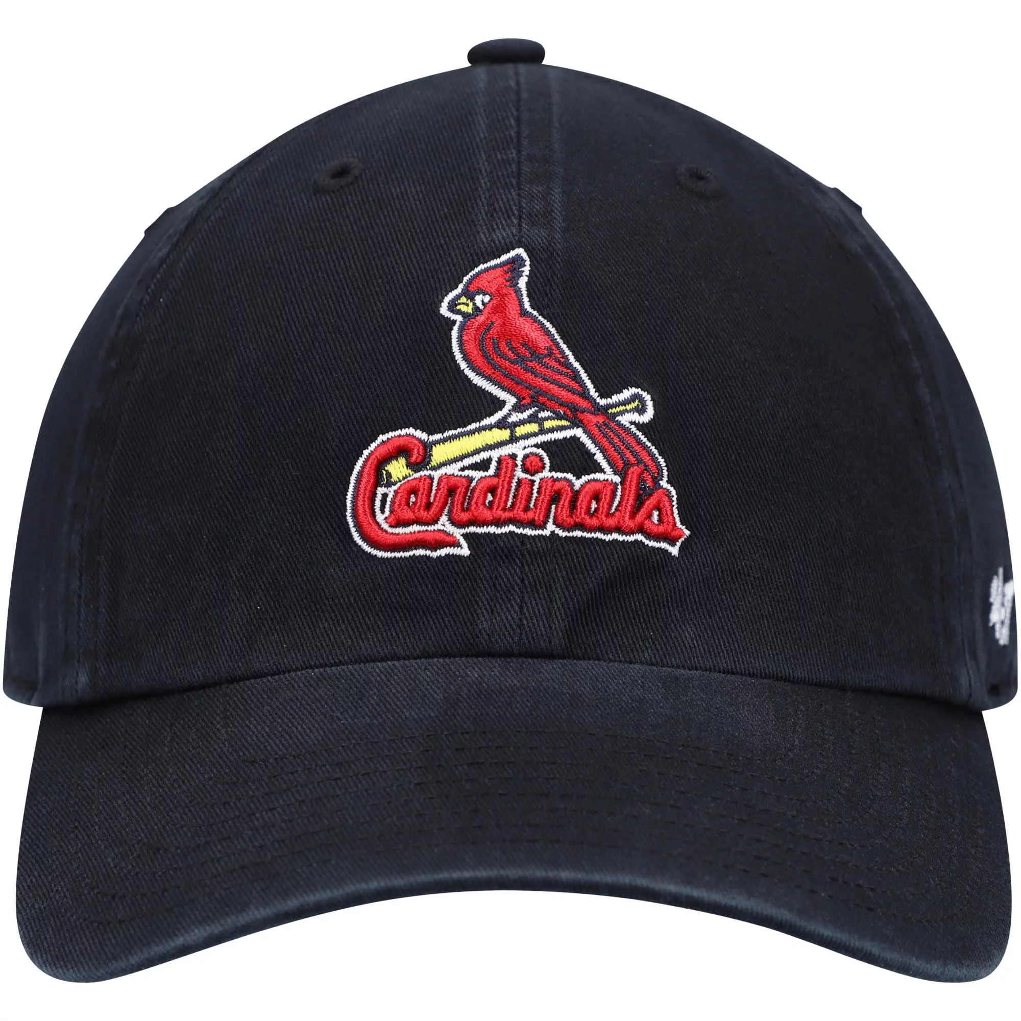 Men's '47 Black St. Louis Cardinals Clean Up Adjustable Hat - OSFA