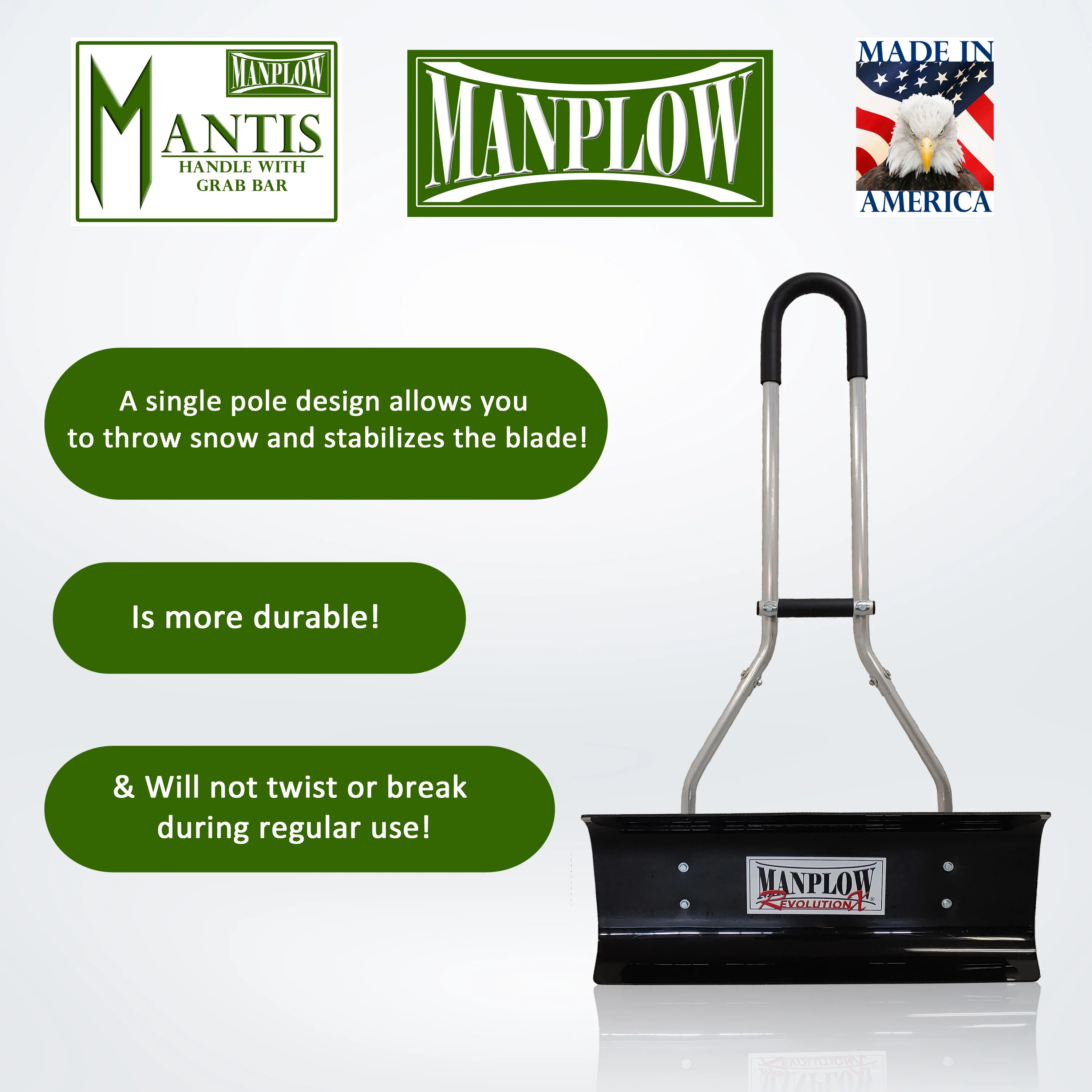 MANPLOW Mantis Handle with Grab Bar (RevolutionX Blade, 24