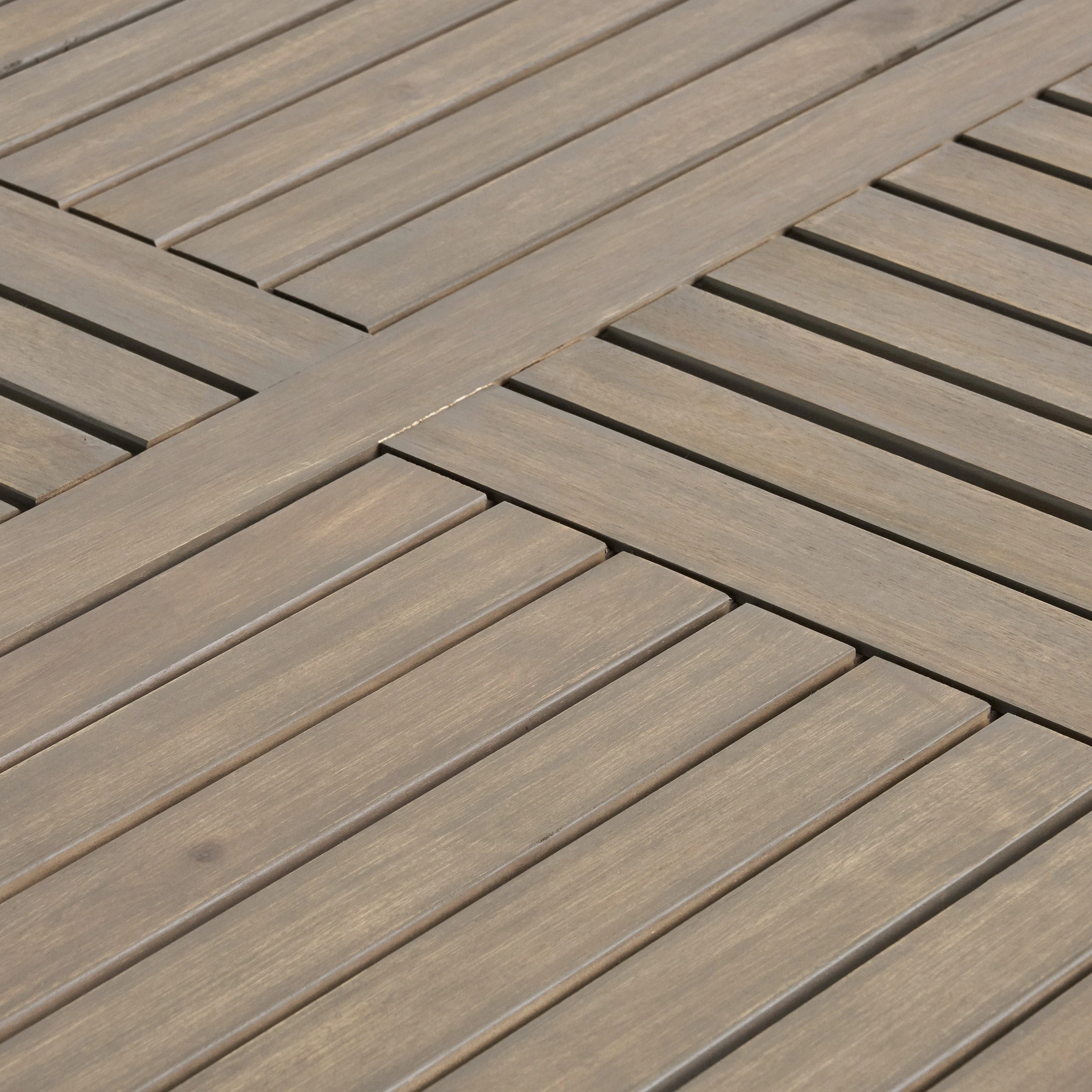 Craya Patio Wood Dining Table -  Gray