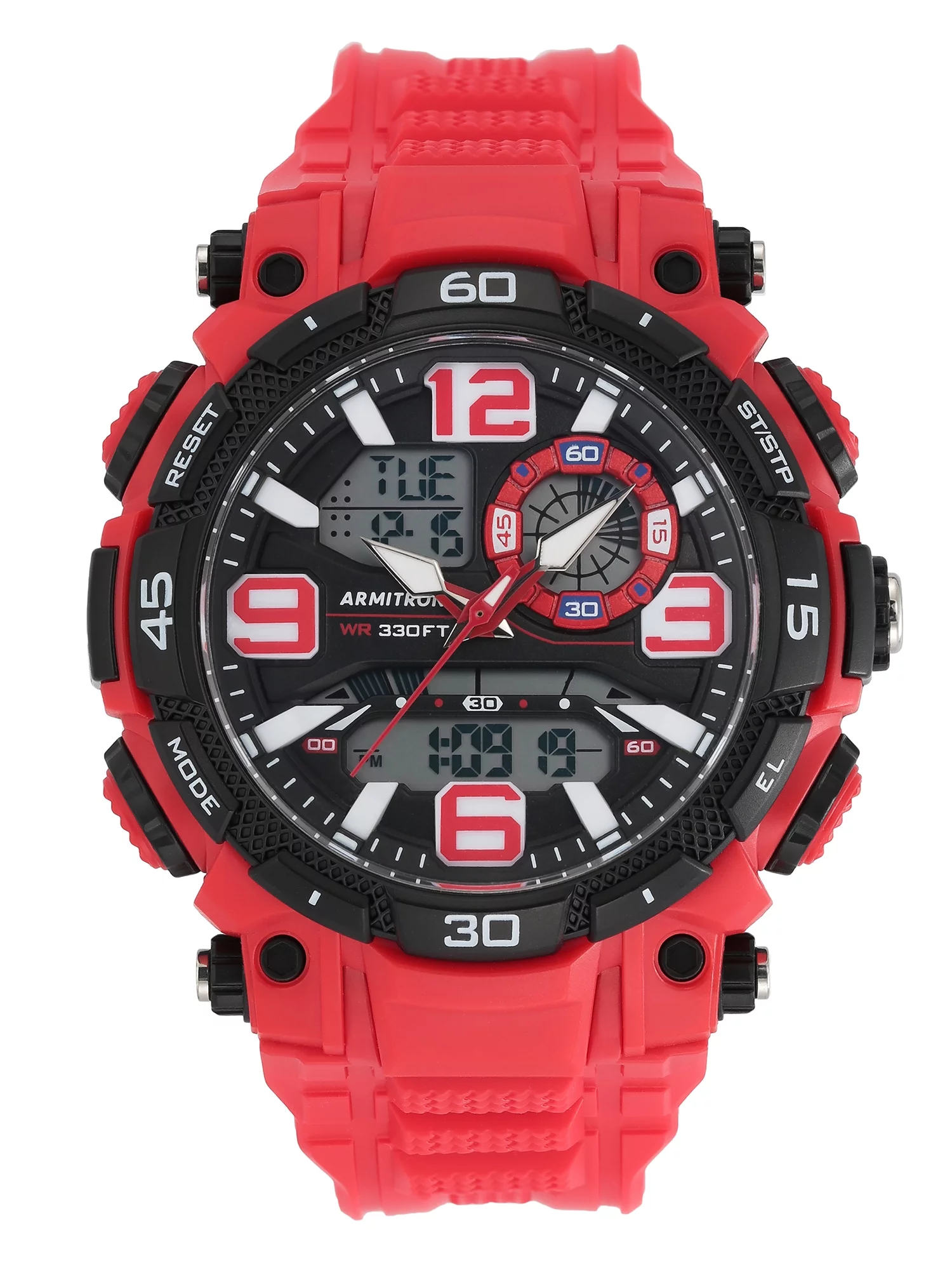 Armitron Men's Casual Red Analog - Digital Sport Watch