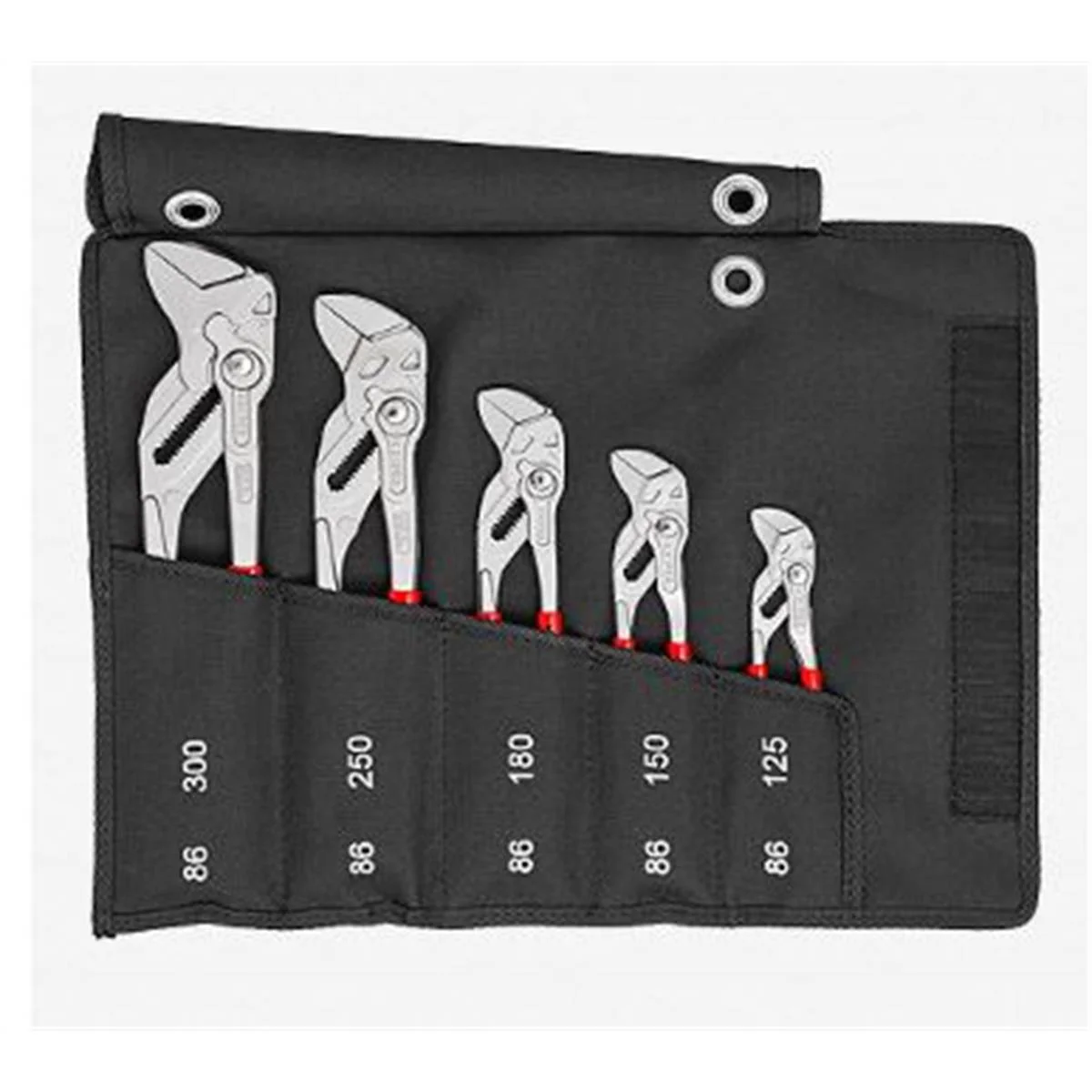 KNIPEX 5 Pc. Pliers Wrench Set in a Tool Roll