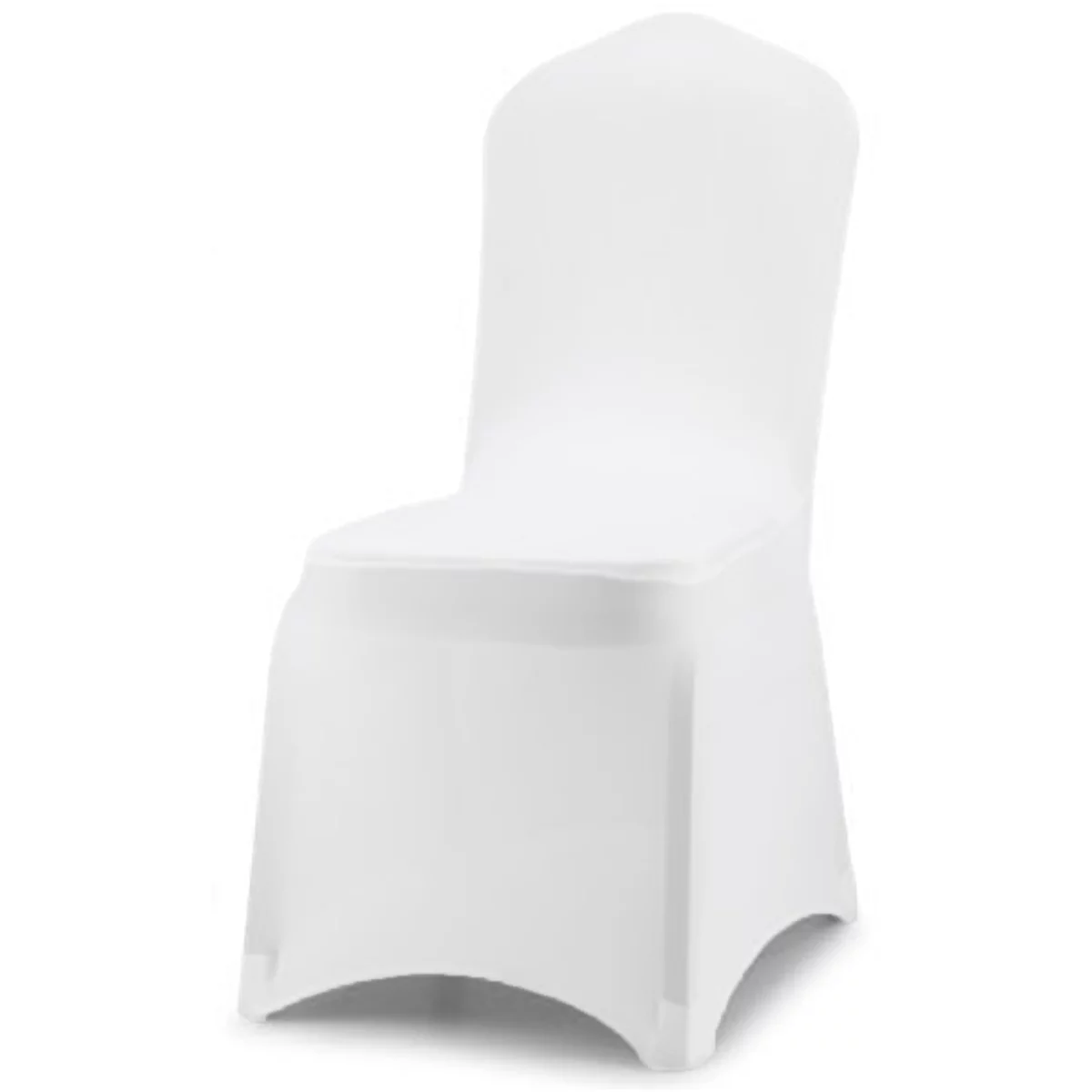 Gowinex 10pcs White Stretch Banquet Spandex Chair Cover Slipcovers