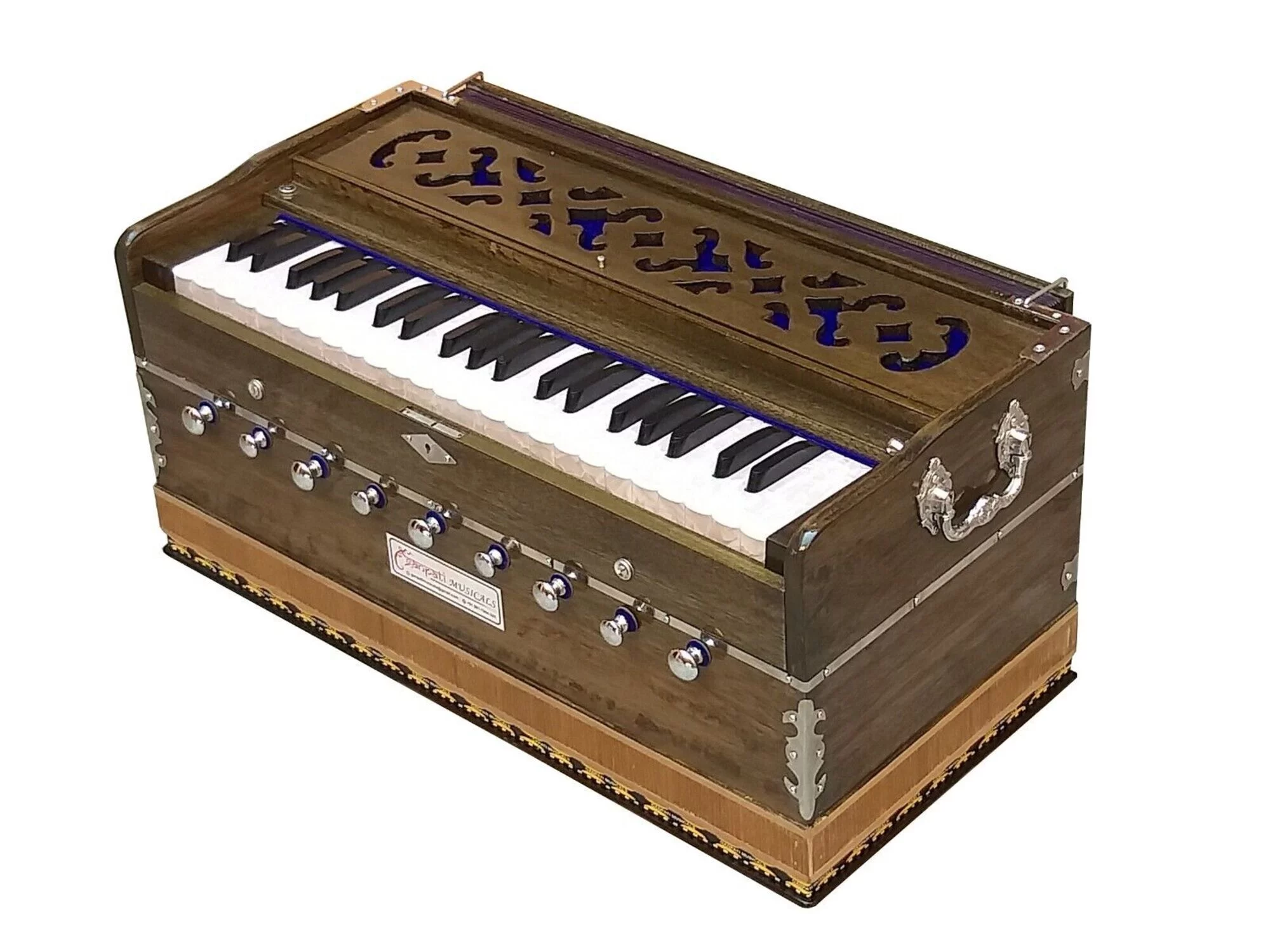 Harmonium~3.5 Octaves~9 Stop~7 Fold bellow~42 Keys~440 Hz~Bhajan~Kirtan~Yoga