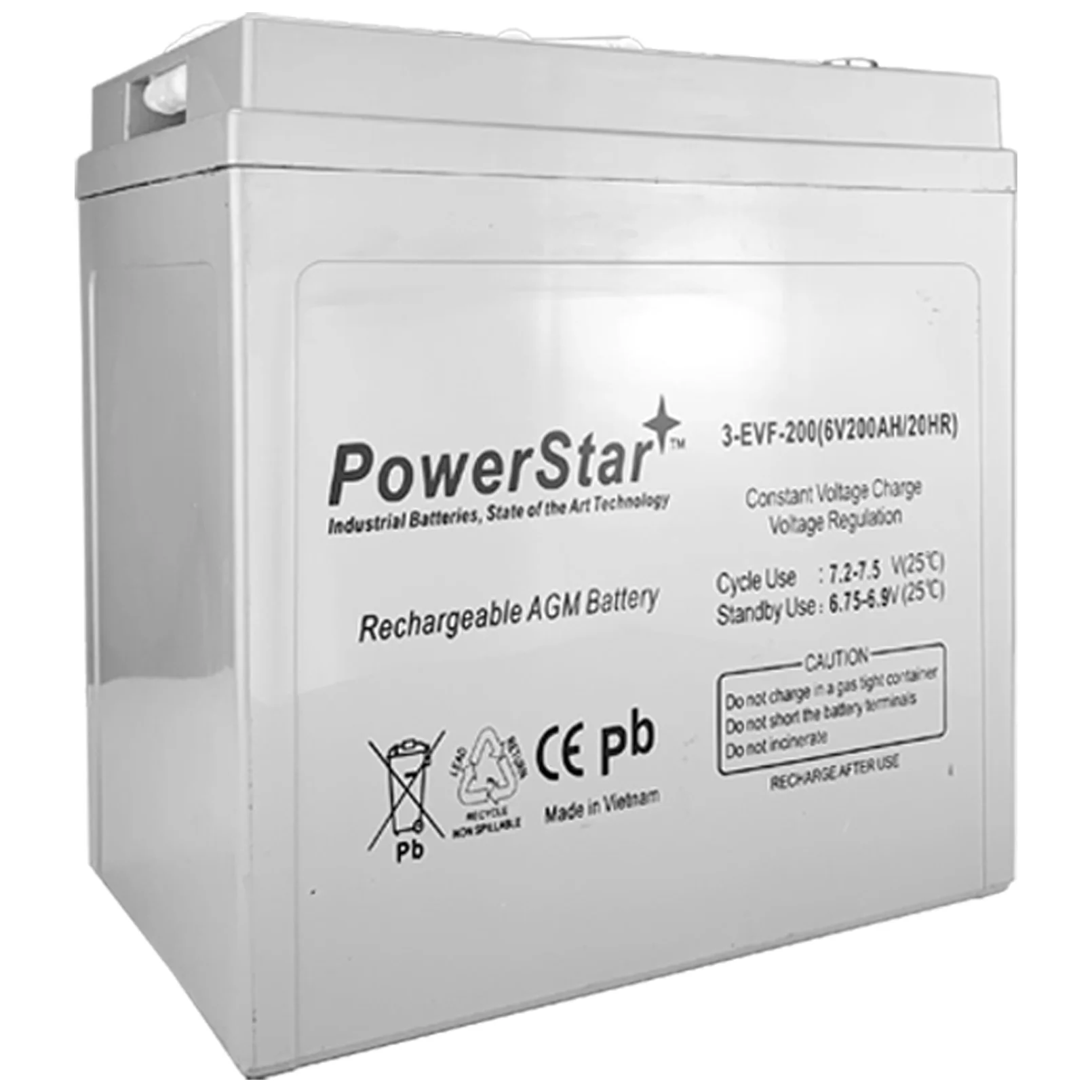 PowerStar 6 Volt Golf Cart Battery RV Marine Solar Deep Cycle T105