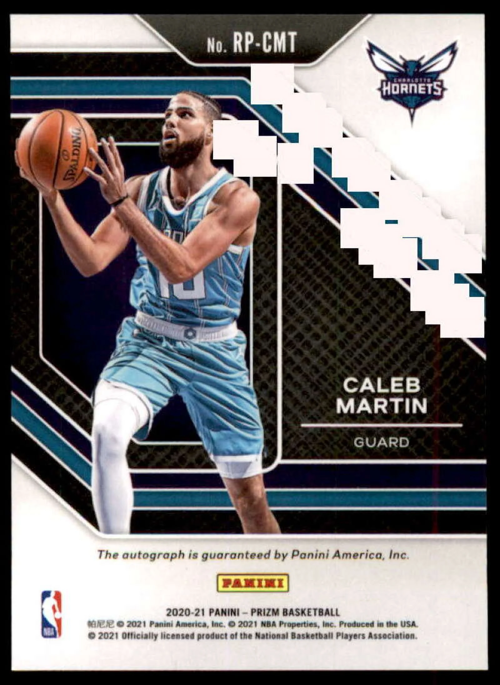 Caleb Martin Rookie Card 2020-21 Panini Prizm Rookie Penmanship #3