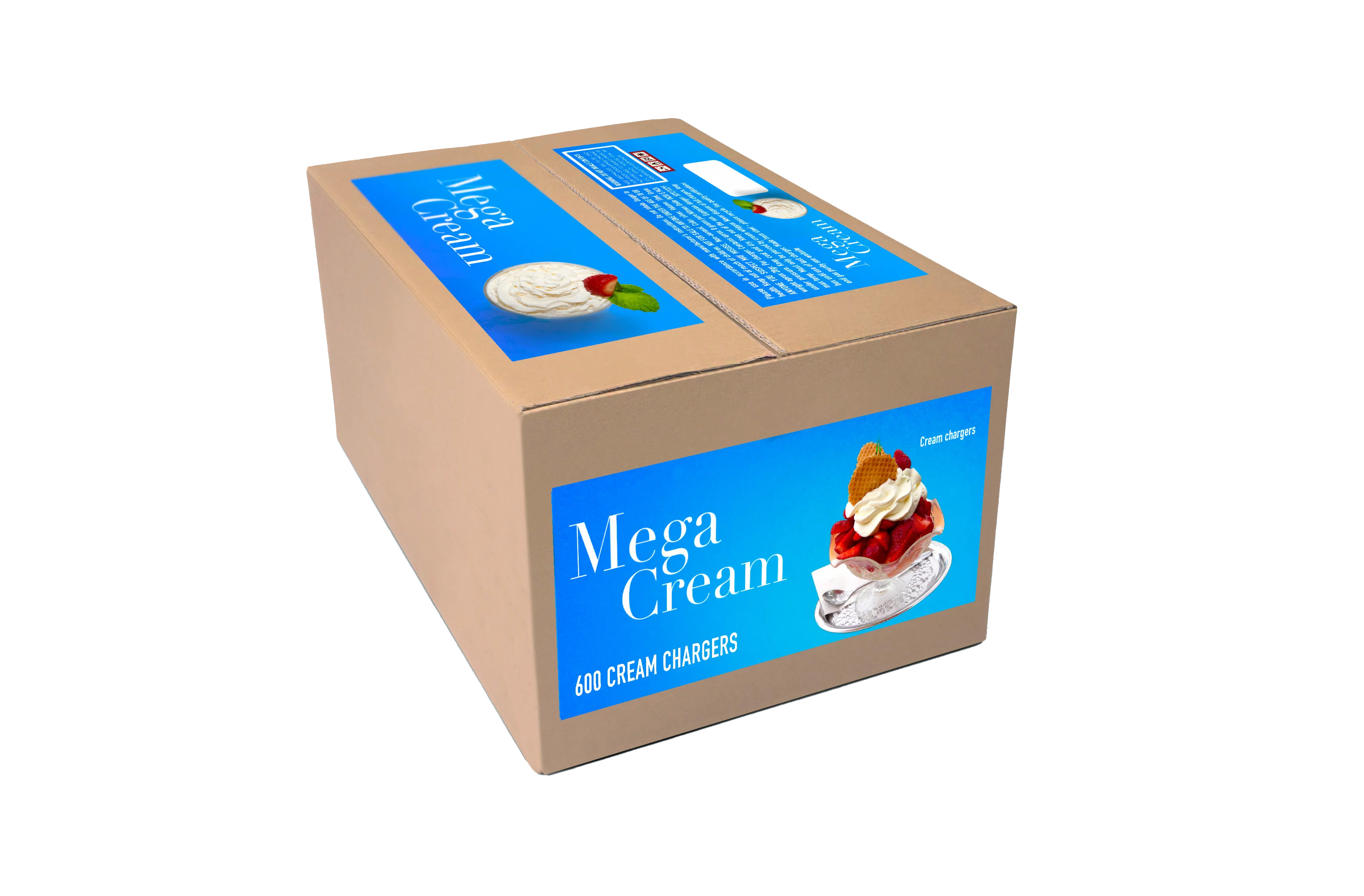MEGA CREAM- NATURAL Whipped Cream Chargers, 600 Count