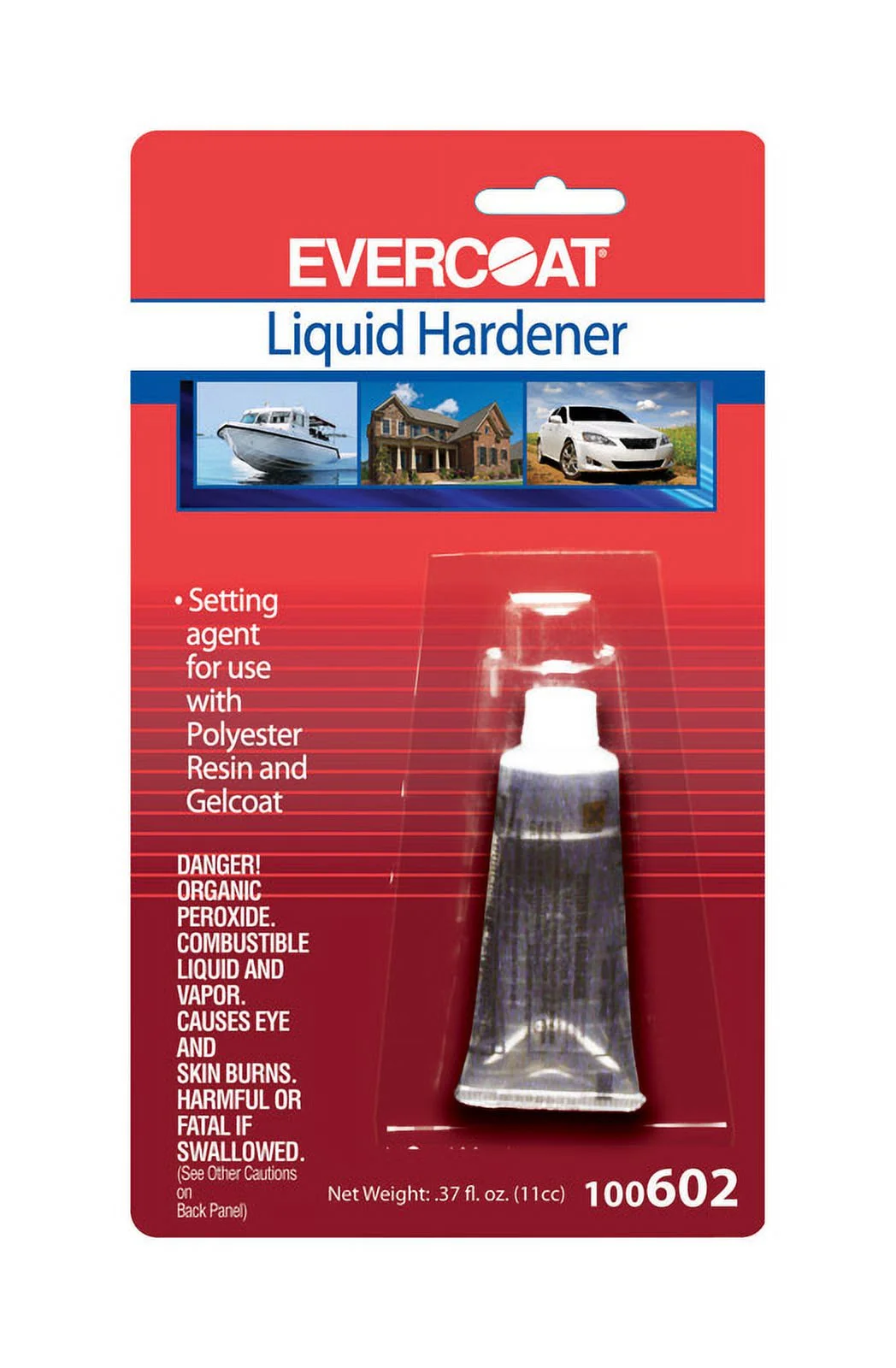 1 Pc, Evercoat Liquid Hardener 0.37 Oz