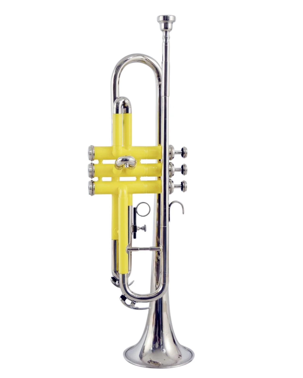 Trumpet Yellow And Nickel Bb Pitch with Hard Case Bag and Mouthpiece