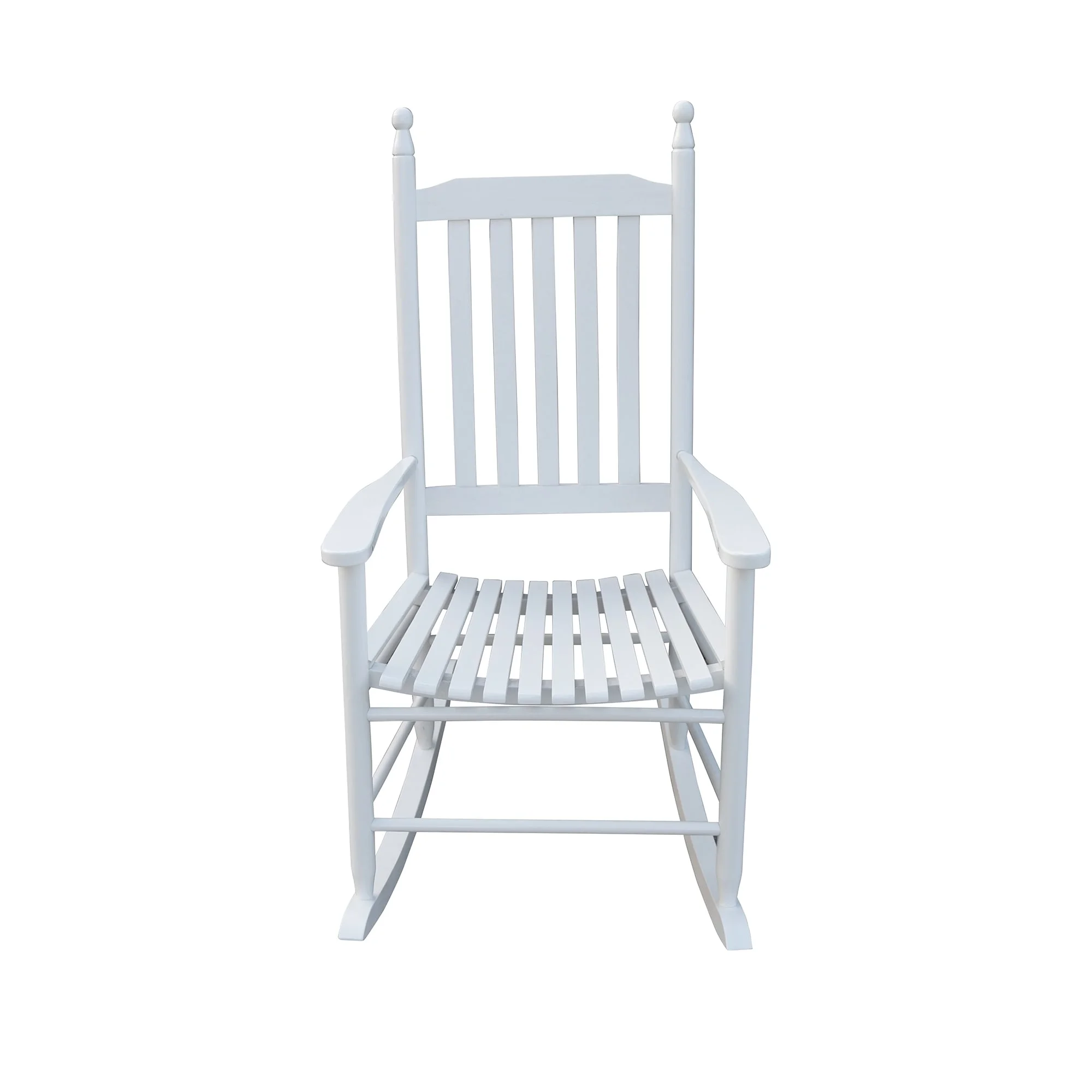 Nestfair Wooden Porch Rocker Chair White