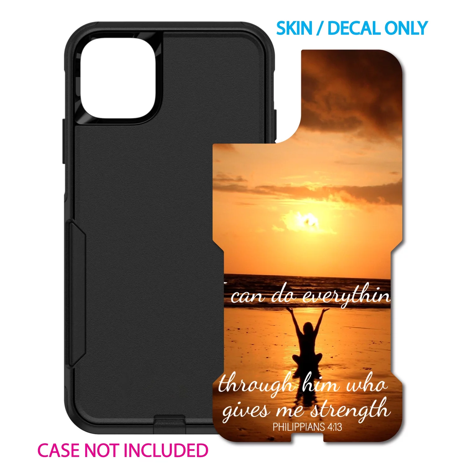 DistinctInk Custom SKIN / DECAL compatible with OtterBox Commuter for iPhone 11 (6.1