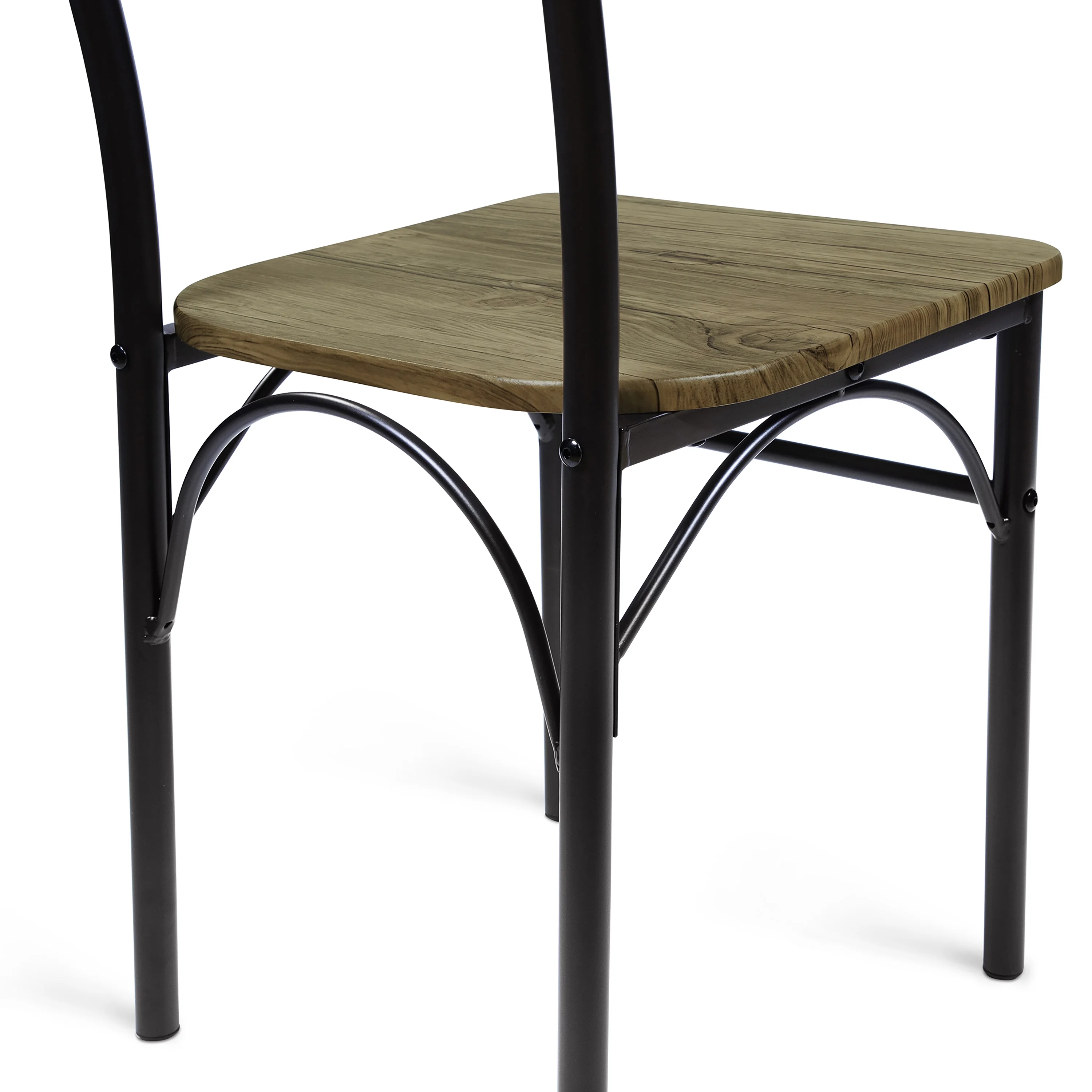 Furniture of America Palmer 3-Piece Dining Set, Gray and Bronze